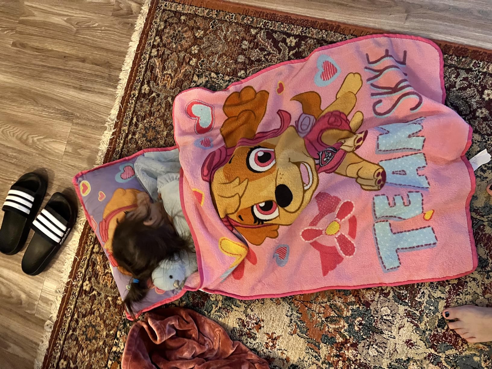 Paw Patrol Team Skye Toddler Nap-Mat Set - Includes Pillow and Plush Blanket - Great for Girls Napping During Daycare or Preschool - Fits Toddlers, Pink customer photo 2