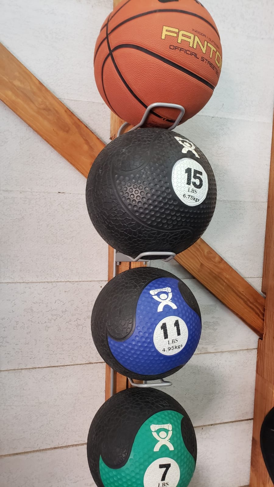 Knape & Vogt Wall Mounted Ball Rack for Garages | 7-Ball Capacity, 63-1/8 in. Tall customer photo 2