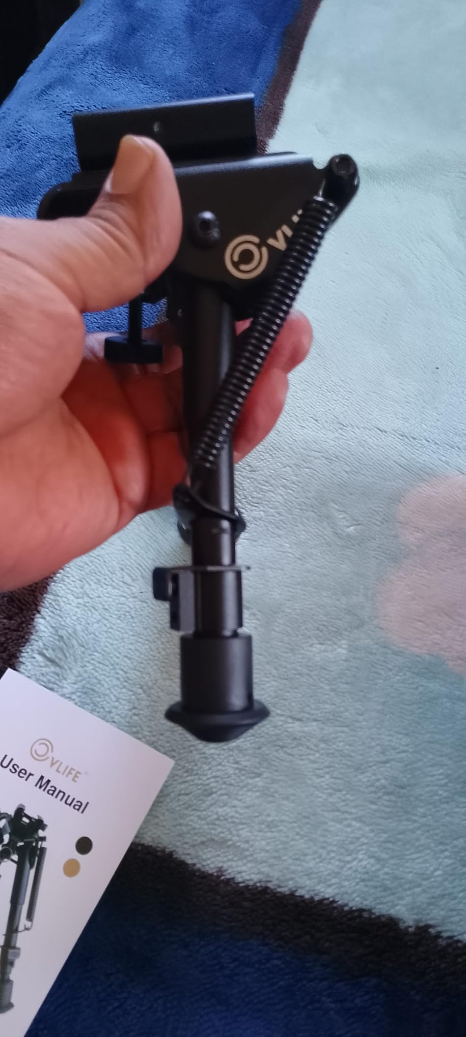 CVLIFE 6-9 Inches Bipod Adjustable Spring Return with Picatinny Adapter | 5 Adjustable Height, Aluminum Picatinny Bipod for Rifle Hunting and Shooting customer photo 2