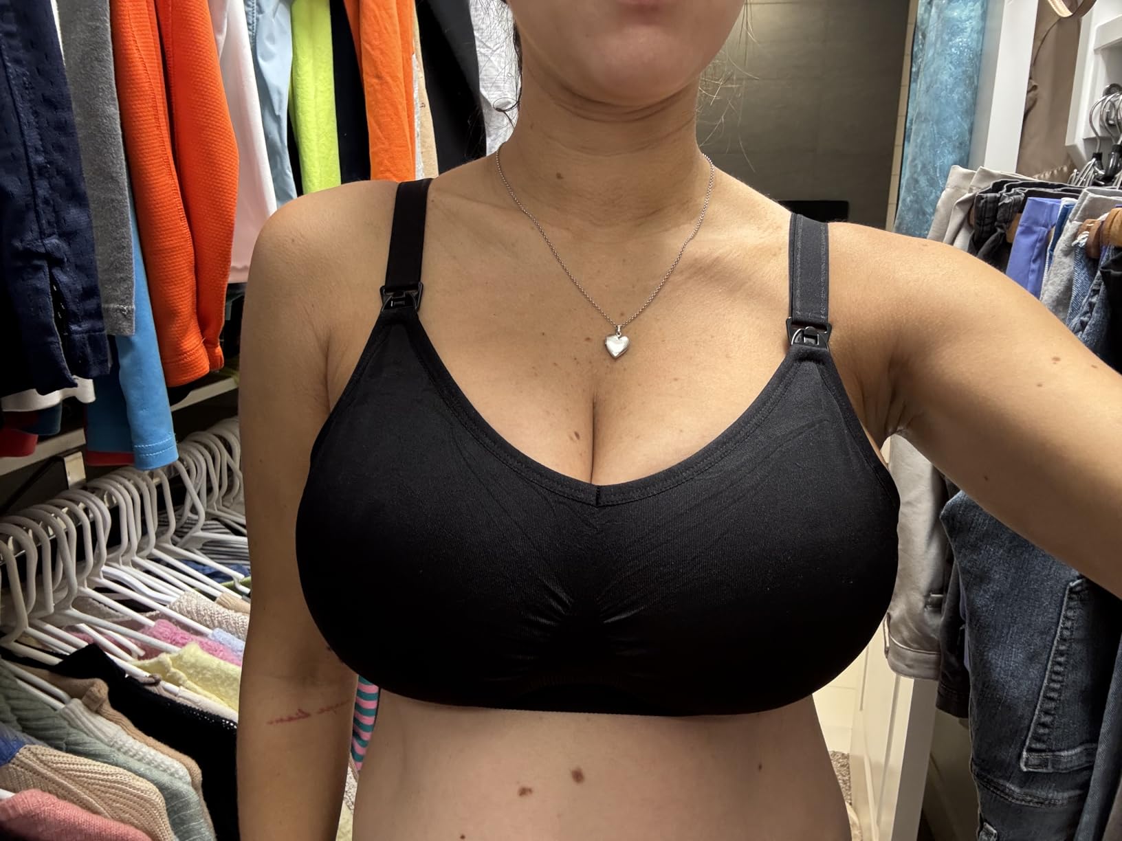 HOFISH 3PACK Full Bust Seamless Nursing Maternity Bras Bralette S-XXL with Extra Bra Extenders & Clips customer photo 1