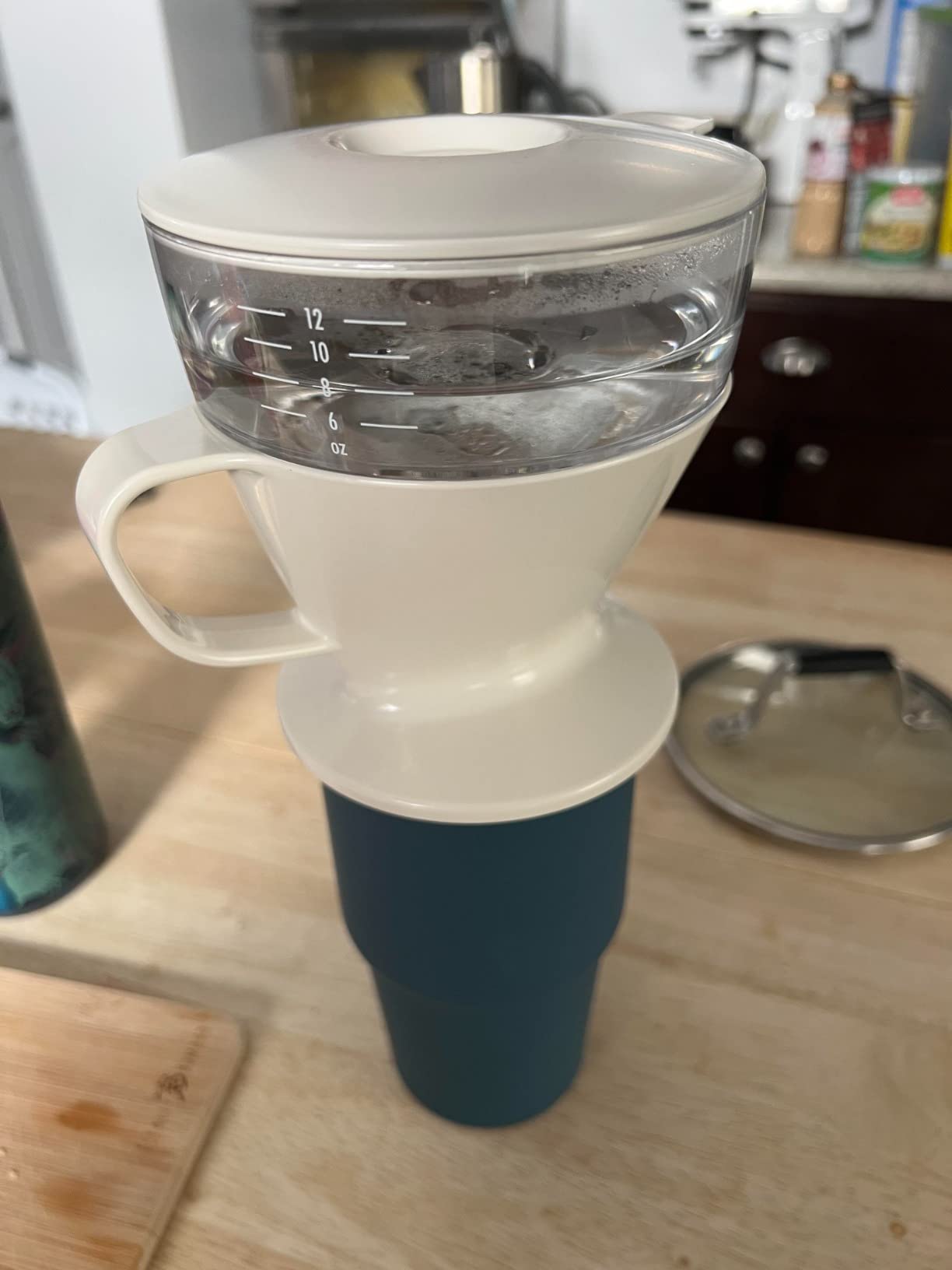 OXO Brew Single Serve Pour-Over Coffee Maker with Water Tank, 12 oz. | Rainmaker Shower Head Evenly Distributes Water, Ideal for Brewing One Perfect Cup, #2 Cone Filters, Dishwasher Safe customer photo 1