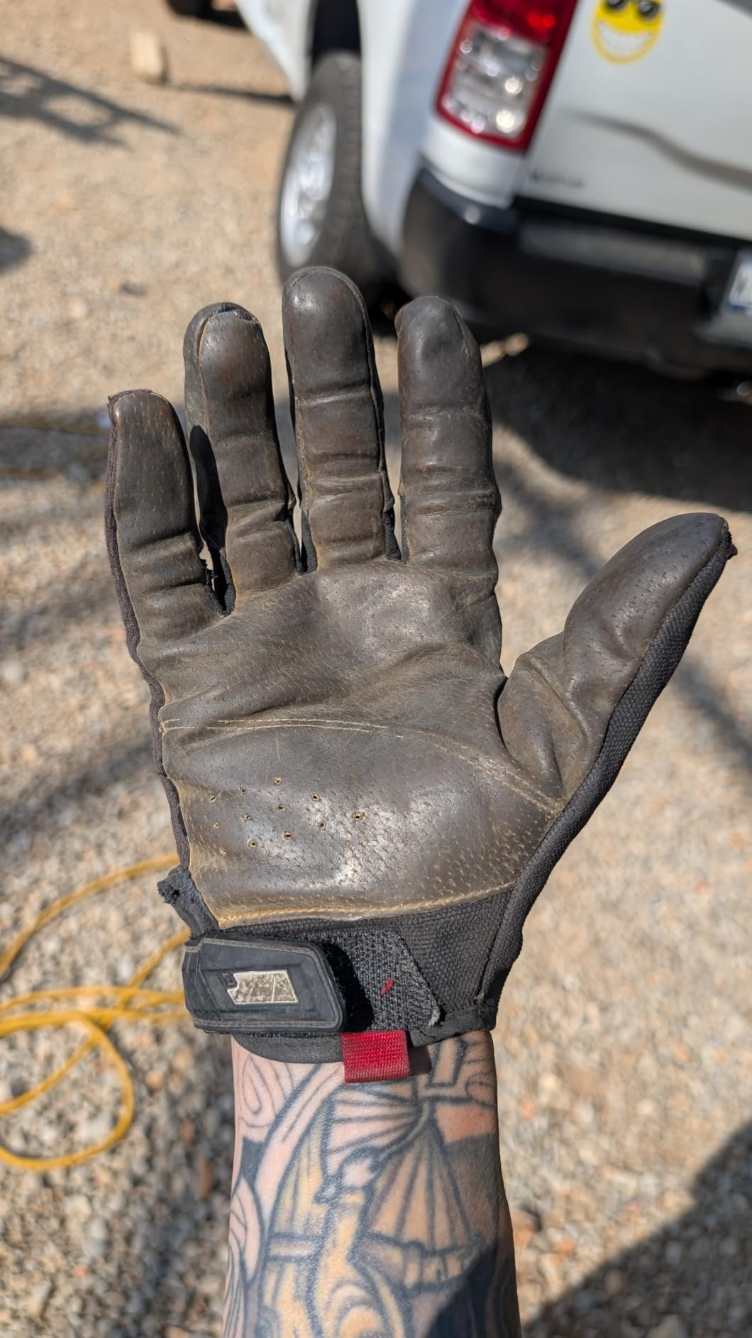 Mechanix Wear Original Leather Work Gloves, Brown/Black customer photo 2