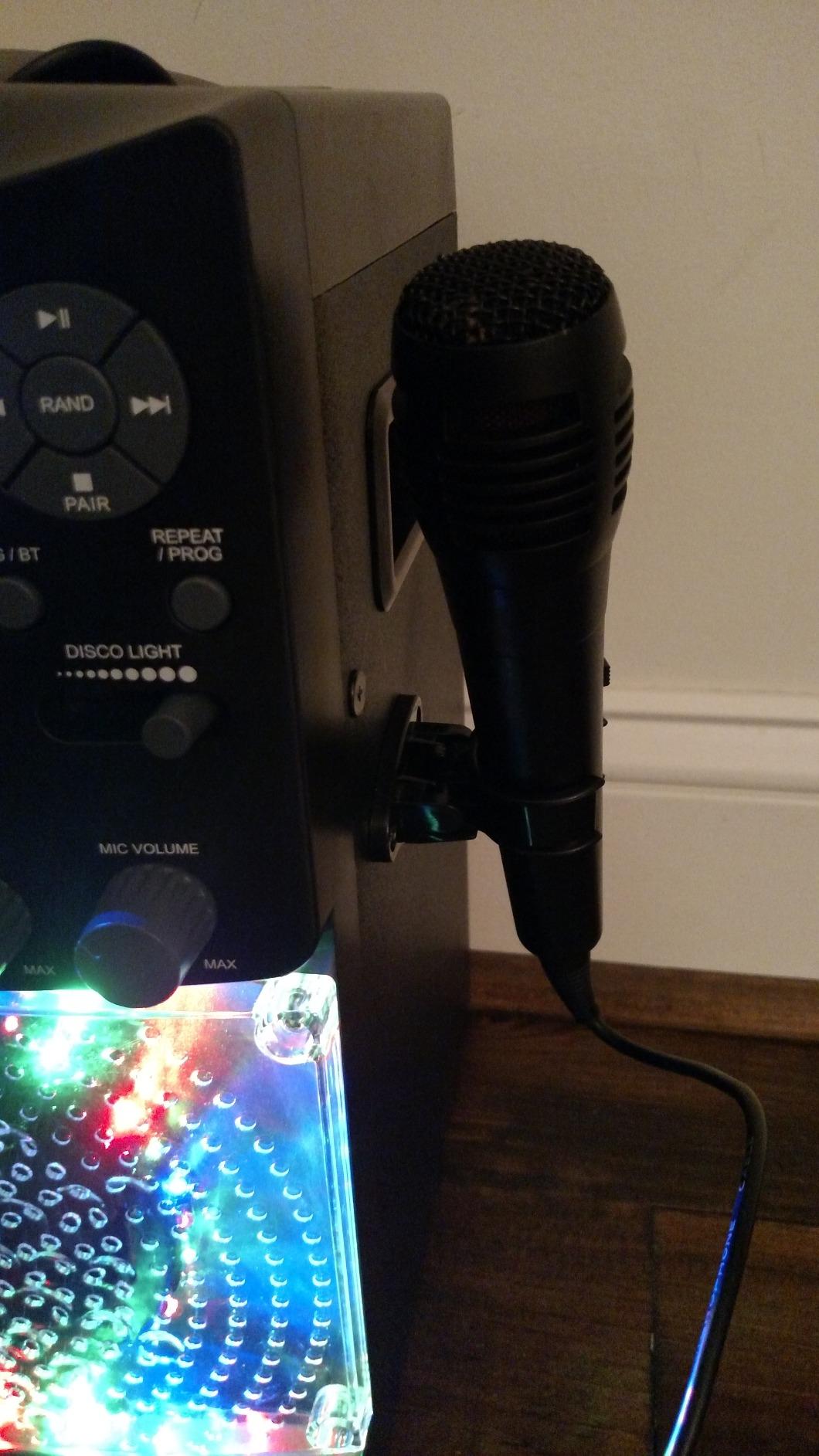 Singing Machine Portable Karaoke Machine for Adults & Kids with Wired Microphone, White - Built-In Speaker, Bluetooth with LED Disco Lights - Karaoke System with CD+G Player & USB Connectivity customer photo 1