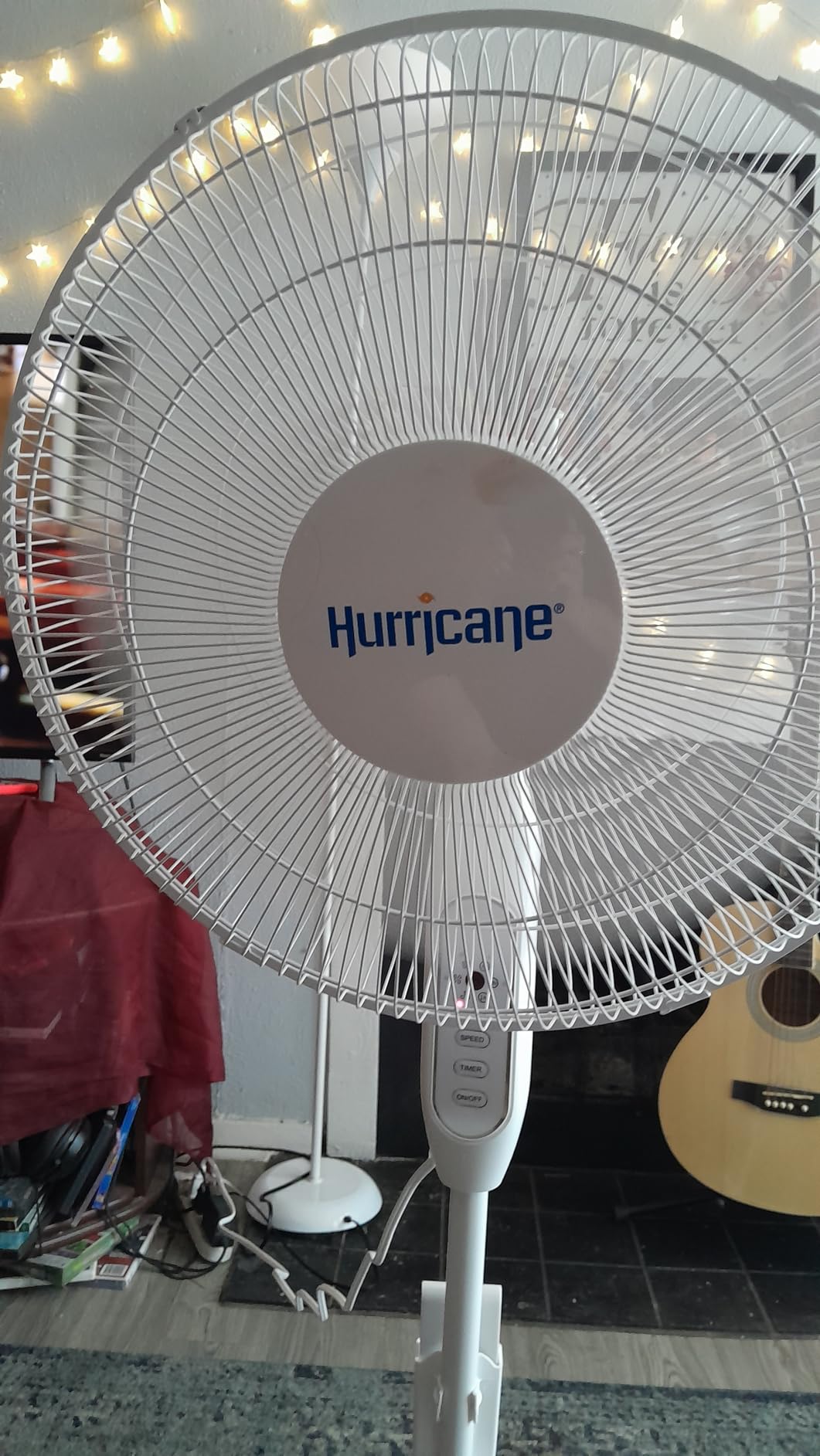 Hurricane Pro High-Velocity Oscillating Metal Stand Fan, 3 Speeds, 20in customer photo 2