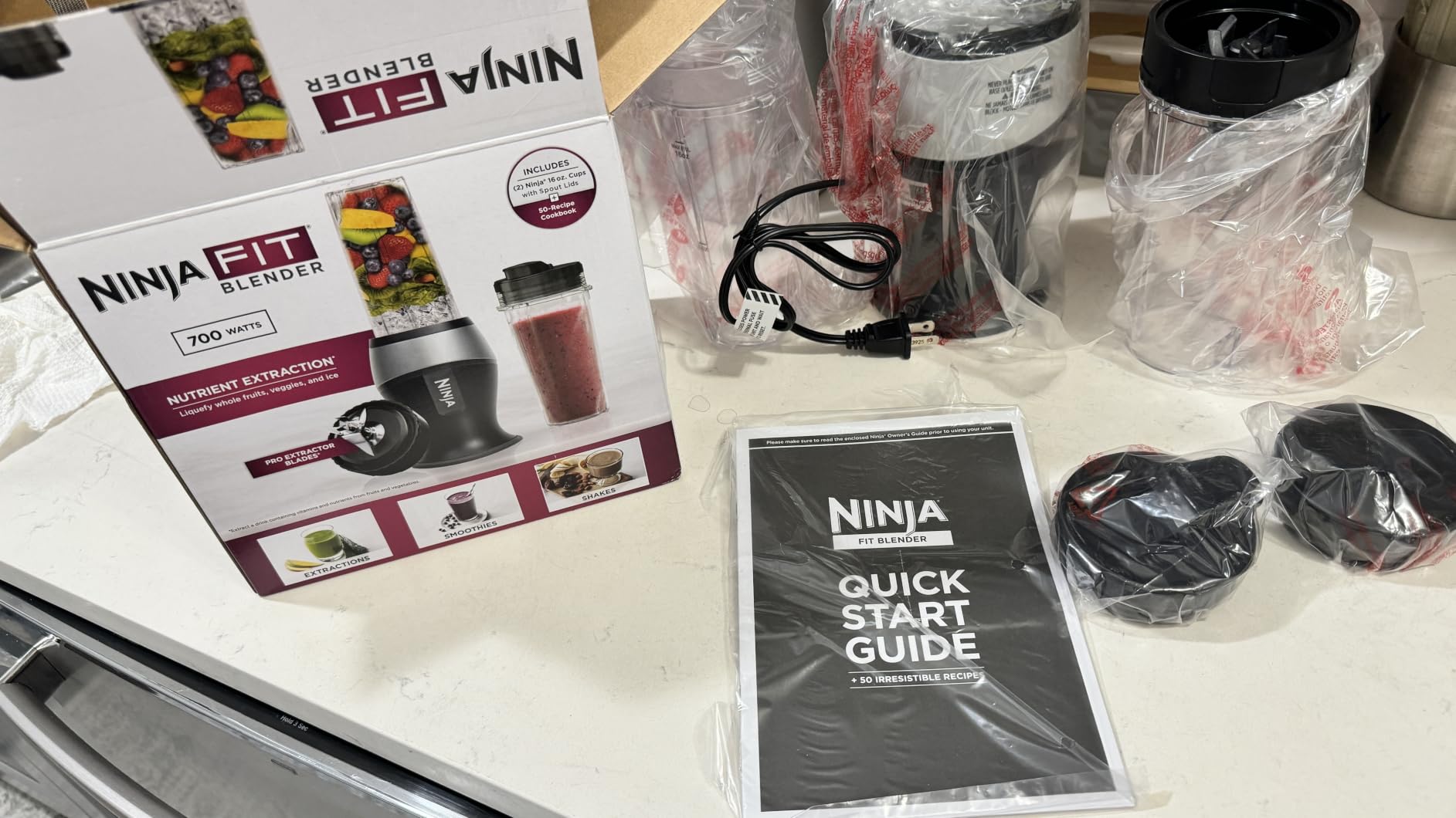 Ninja Fit Compact Personal Blender, 700W, (2) 16oz Cups, QB3001SS customer photo 2