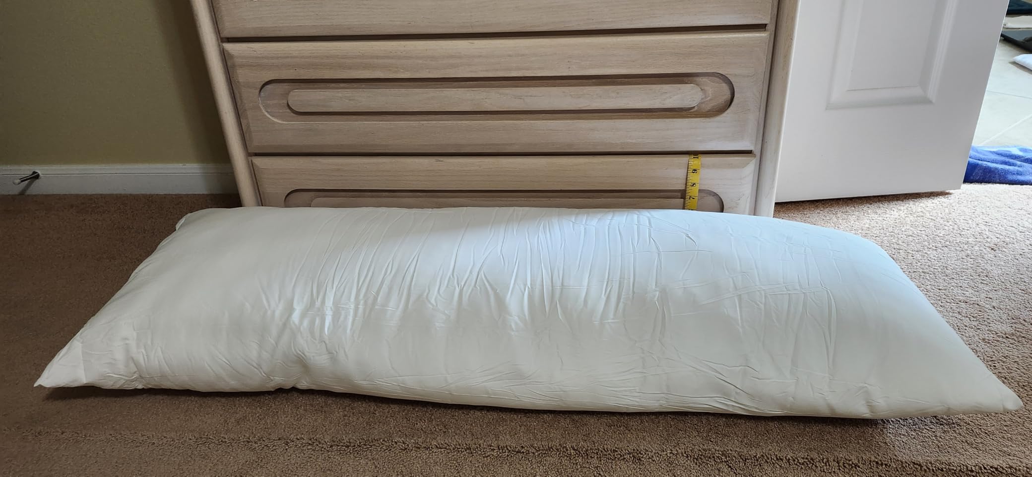 Utopia Bedding Full Body Pillow for Adults (White, 20 x 54 Inch), Long Pillow Insert for Sleeping, Ideal for Side Sleepers customer photo 2