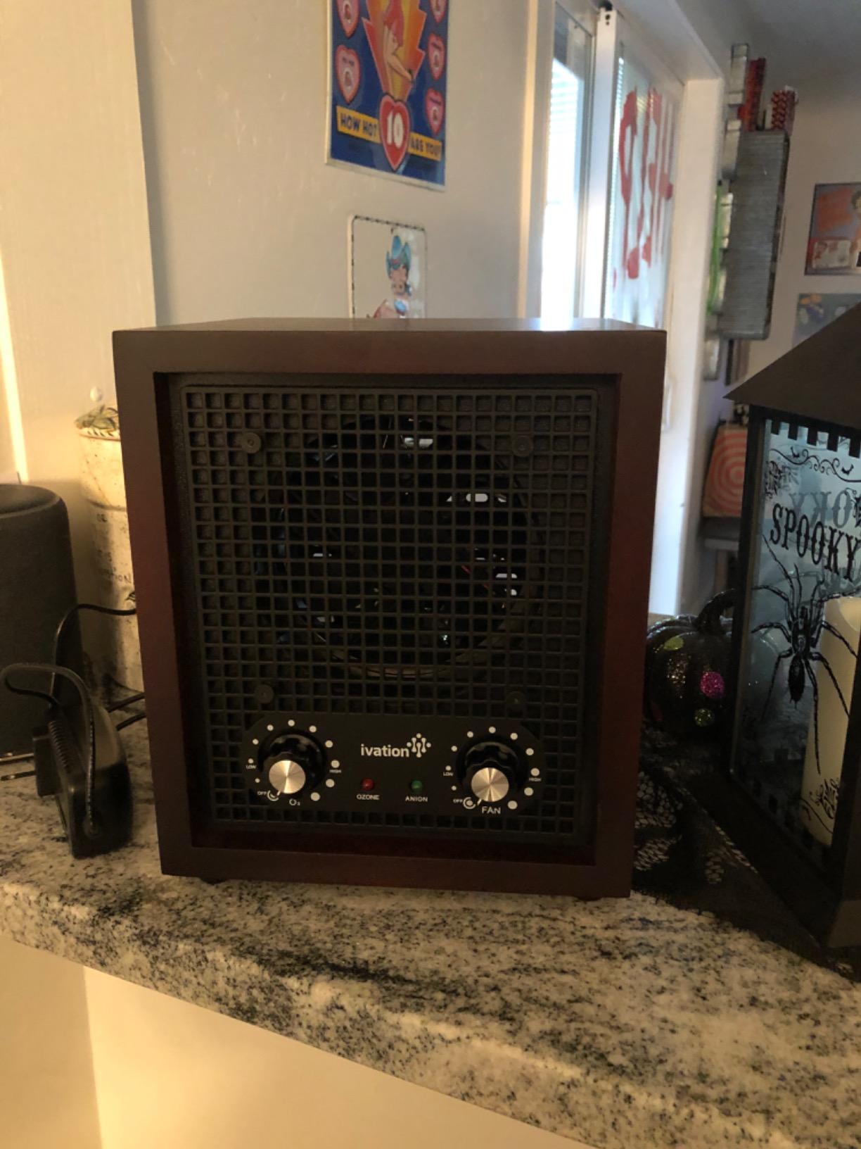 Ivation Ozone Generator Air Purifier, Ionizer & Deodorizer -Purifies Up to 3,500 Sq/Ft -Great for Dust, Pollen, Pets, Smoke & More Cherry customer photo 1