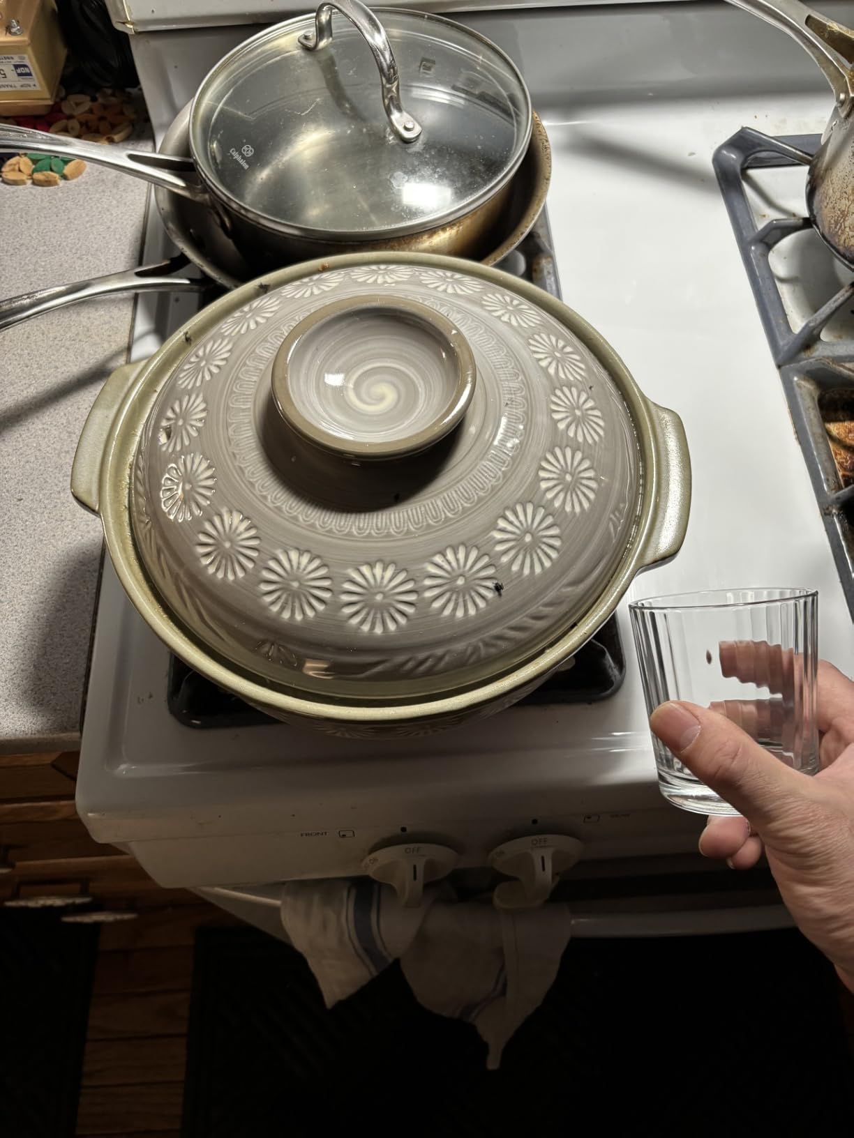 Kotobuki Donabe Japanese Hot Pot, Large, Gray customer photo 2
