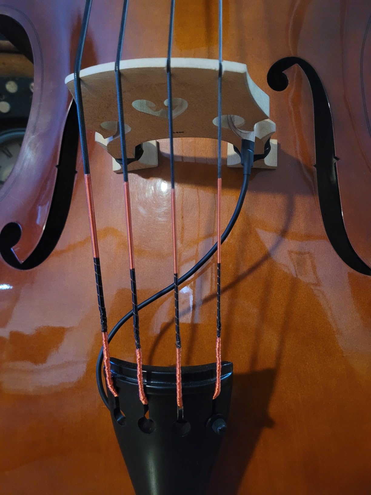 KNA DB-1 Double Bass Pickup, Bridge Mounted Piezo Pickup for Upright Bass | Easy installation, 1/4