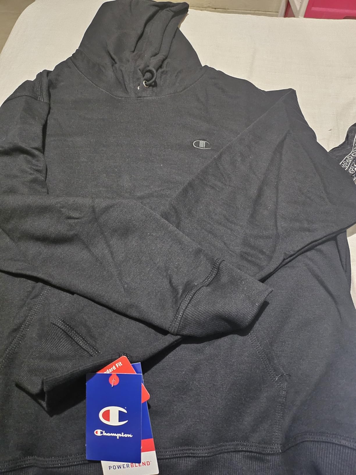 Champion Men's Powerblend Pullover Fleece Hoodie customer photo 2