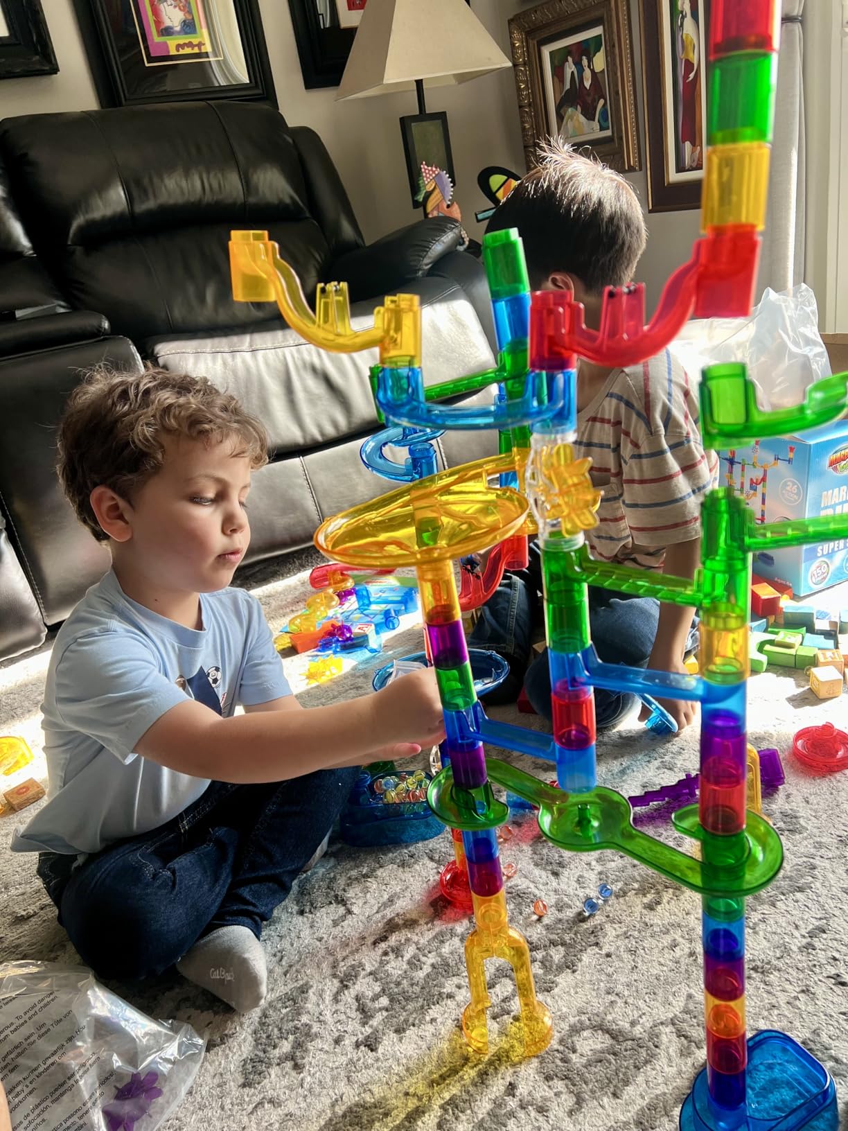 Marble Genius Marble Run Extreme Set, 300 Translucent Pieces, STEM Toy customer photo 1