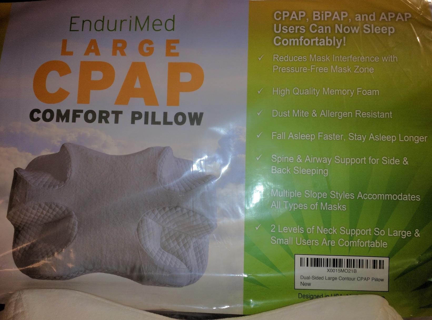 EnduriMed CPAP Pillow for Side Sleeping - Adjustable Memory Foam CPAP Pillows for Side & Back Sleepers - Eligible for Better Sleep with CPAP Machine customer photo 2