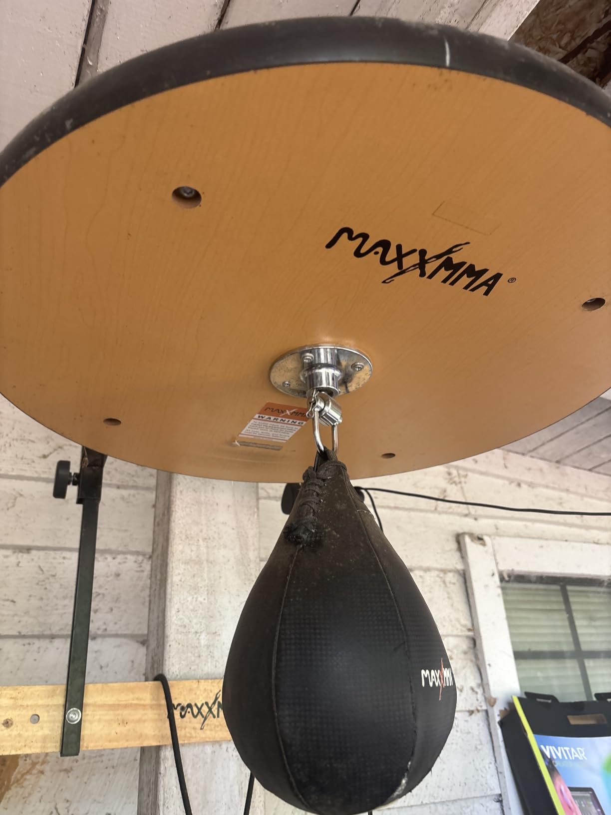 MaxxMMA Speed Bag Platform Kit - Heavy Duty Boxing Training Equipment with Punching Ball, Adjustable Height for Home Fitness, Suitable for Boxing and Fitness Enthusiasts customer photo 1