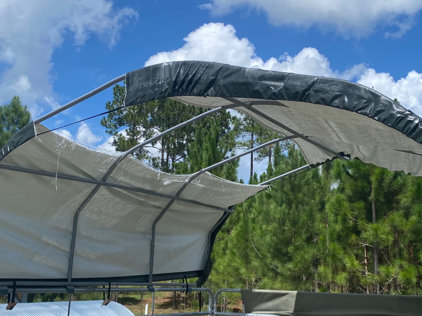 ShelterLogic Corral Shelter and Livestock Shade Waterproof and UV Treated Universal Cover for Horses, Goats, and Other Livestock (Corral Panels Not Included) customer photo 2