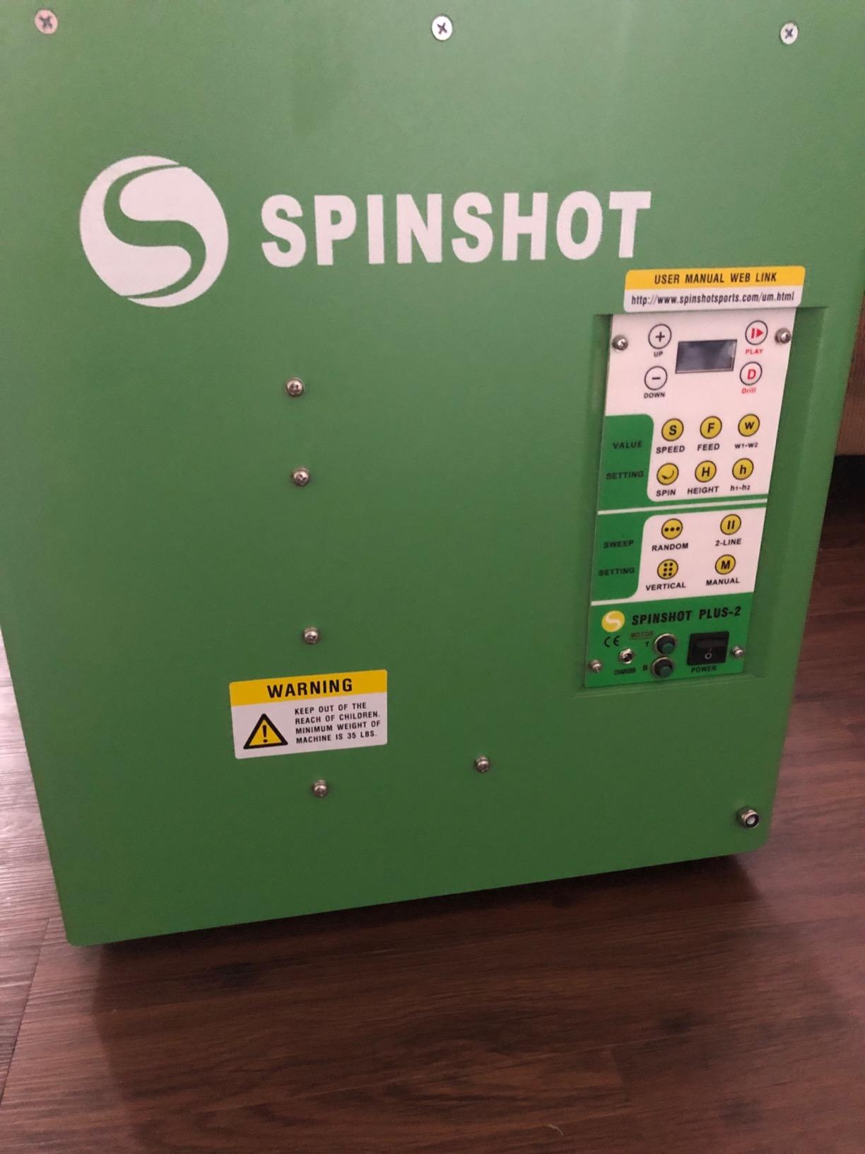 Spinshot Plus-2 Tennis Ball Machine (Plus2 Model =Plus Model + Player Model) customer photo 1