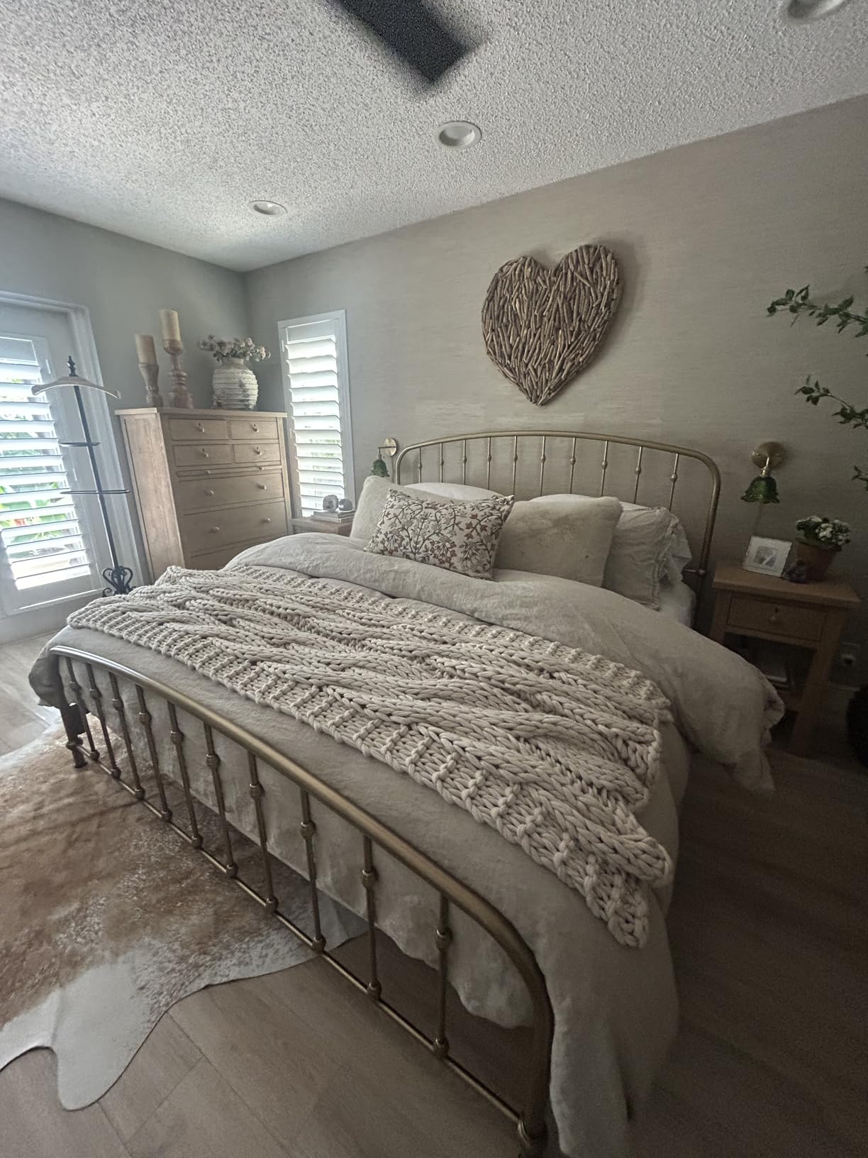 Simple&Opulence 100% Linen Duvet Cover Set with Embroidery Border Washed - 3 Pieces (1 Duvet Cover with 2 Pillow Shams) with Button Closure Soft Breathable Farmhouse - Linen, Queen Size customer photo 1