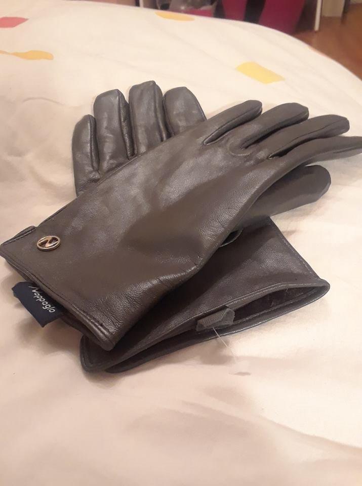Women Italian Leather Gloves - Winter Driving Ladies Lambskin Warm Fleece Lining customer photo 1