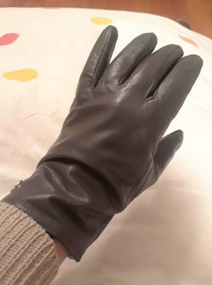 Women Italian Leather Gloves - Winter Driving Ladies Lambskin Warm Fleece Lining customer photo 2