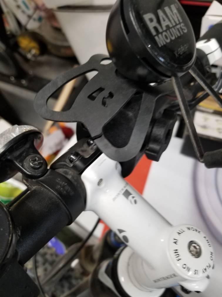 RAM X-Grip Large Phone Mount with Tough-Claw Clamp Base | Universal mount for motorcycles, handlebars, bikes, kayaks and rails, fits large smartphones customer photo 2
