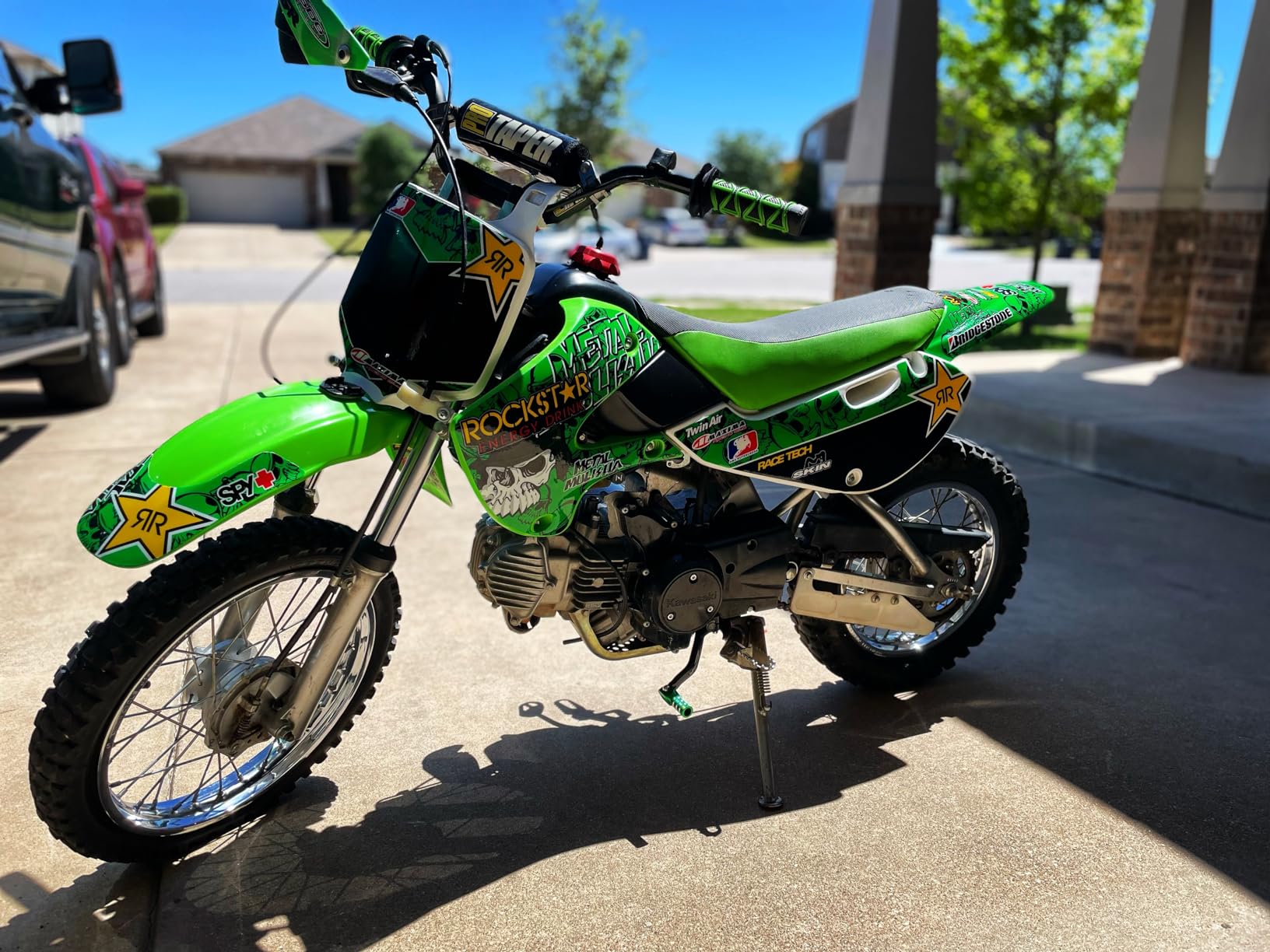 Aftermarket Graphics Decals Kit Made for Dirt Bikes Compatible with Kawasaki KLX110 KX65 KLX 110 KX 65 customer photo 1