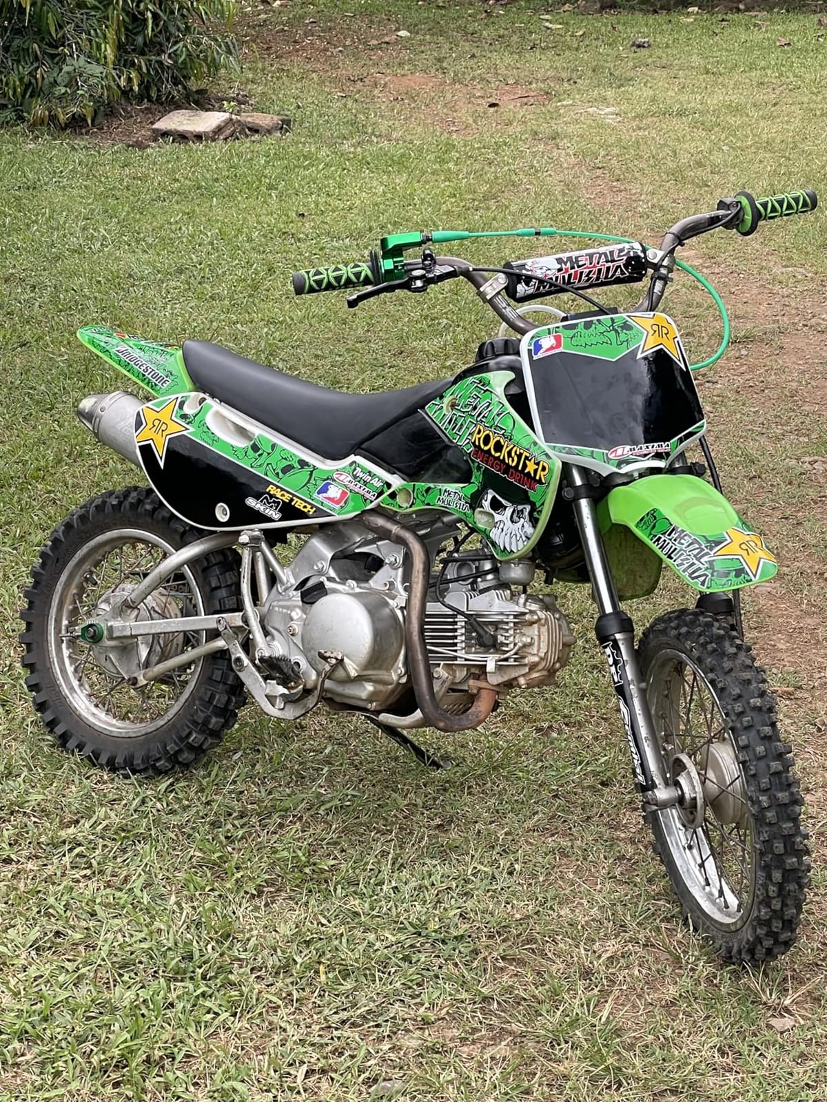 Aftermarket Graphics Decals Kit Made for Dirt Bikes Compatible with Kawasaki KLX110 KX65 KLX 110 KX 65 customer photo 2