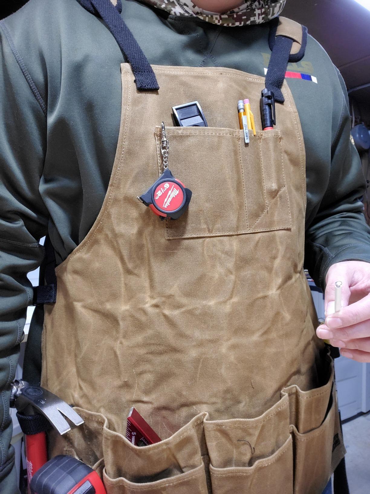 Readywares Tool Apron | Waxed Canvas Multi-Pocket Woodworking Apron customer photo 2
