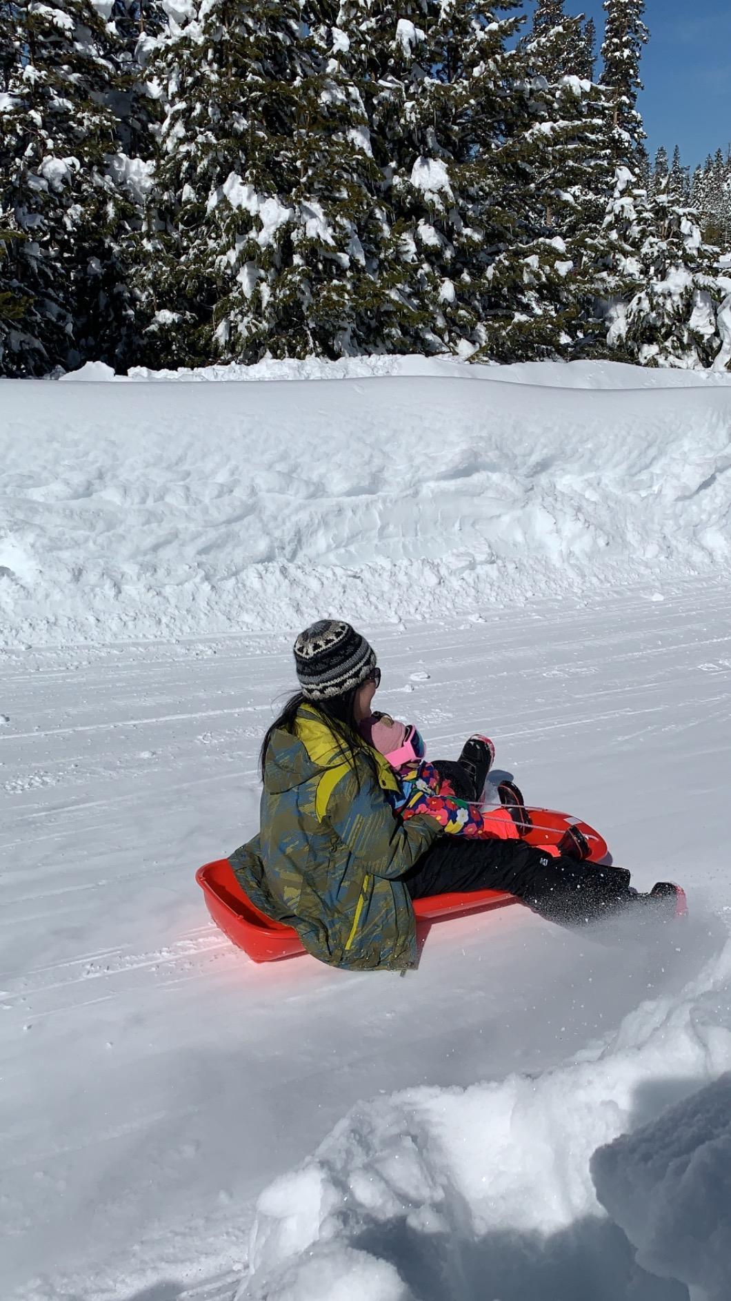 Best Choice Products 48in Kids Plastic Toboggan Snow Sled w/Pull Rope customer photo 2