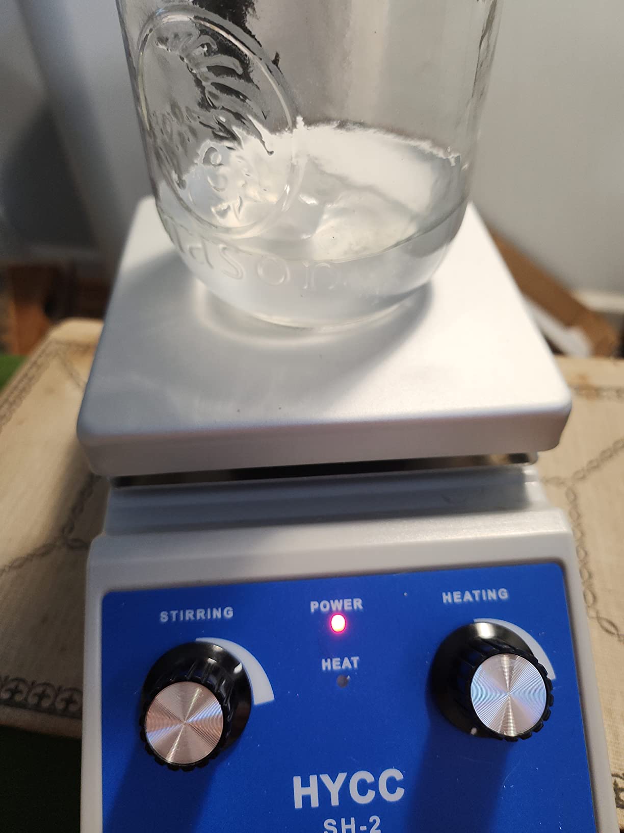 HYCC Magnetic Stirrer Hot Plate Max 716°F, 100-2000RPM Hot Plate with Magnetic Stirrer, 2000mL Magnetic Hotplate Stirrer, Magnetic Stirrer w/Magnetic Stir Bar customer photo 1