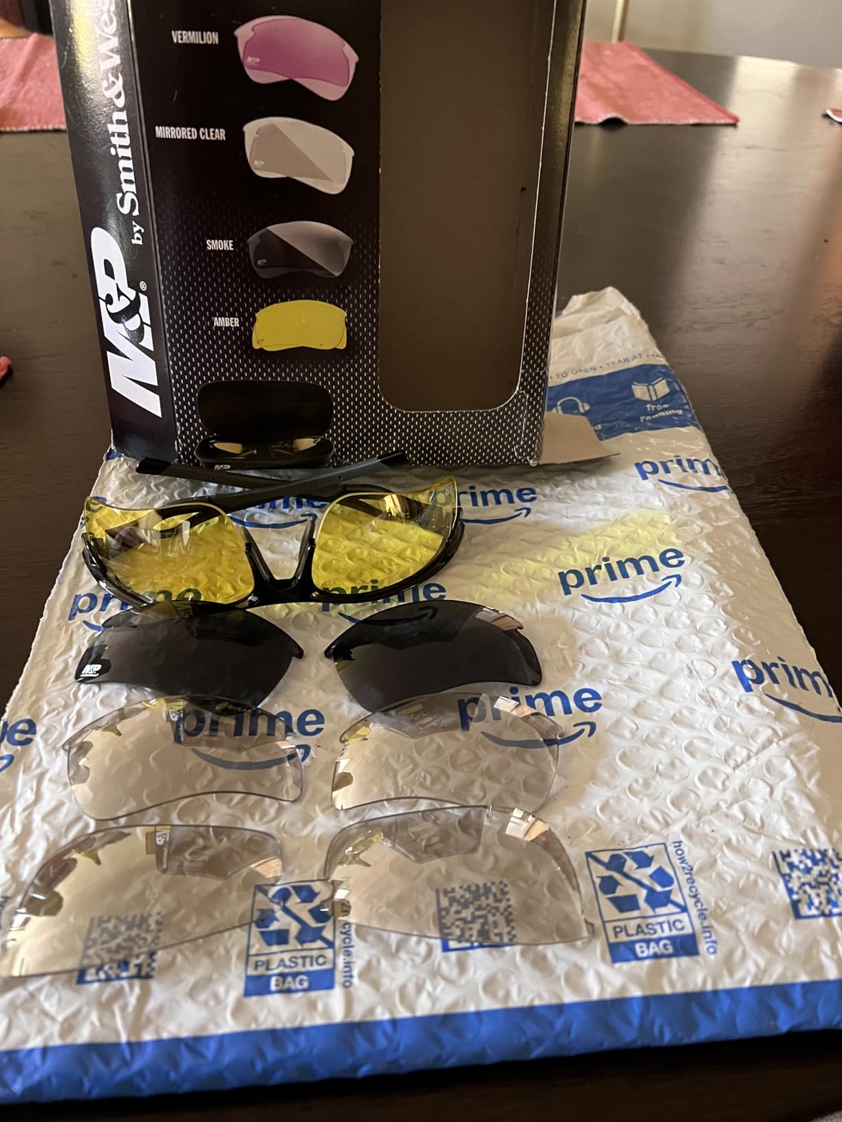 Smith & Wesson M&P Harrier Half Frame Interchangeable Shooting Glasses with Impact Resistance & Anti-Fog Lenses, Black customer photo 2