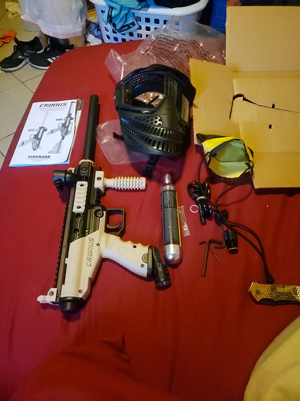 Tippmann Cronus PowerPack Basic Includes 90gram Tank, JT Raptor Goggle, 200rd Loader customer photo 1