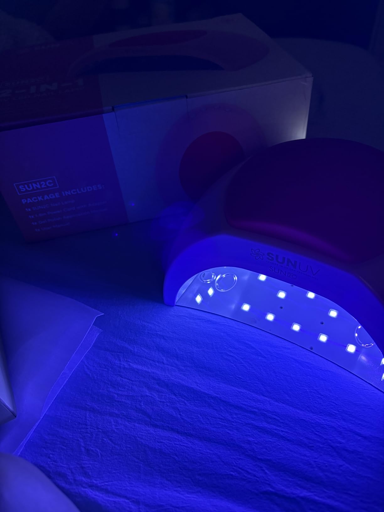 SUNUV UV Light for Gel Nail, Professional UV LED Nail Lamp SUN2C Rose | 4 Timer Settings, 33 LEDs, Fast Curing Lamp, Auto Sensor, Removable Base, Compatible with All Gel Polish, Home & Salon Use customer photo 2