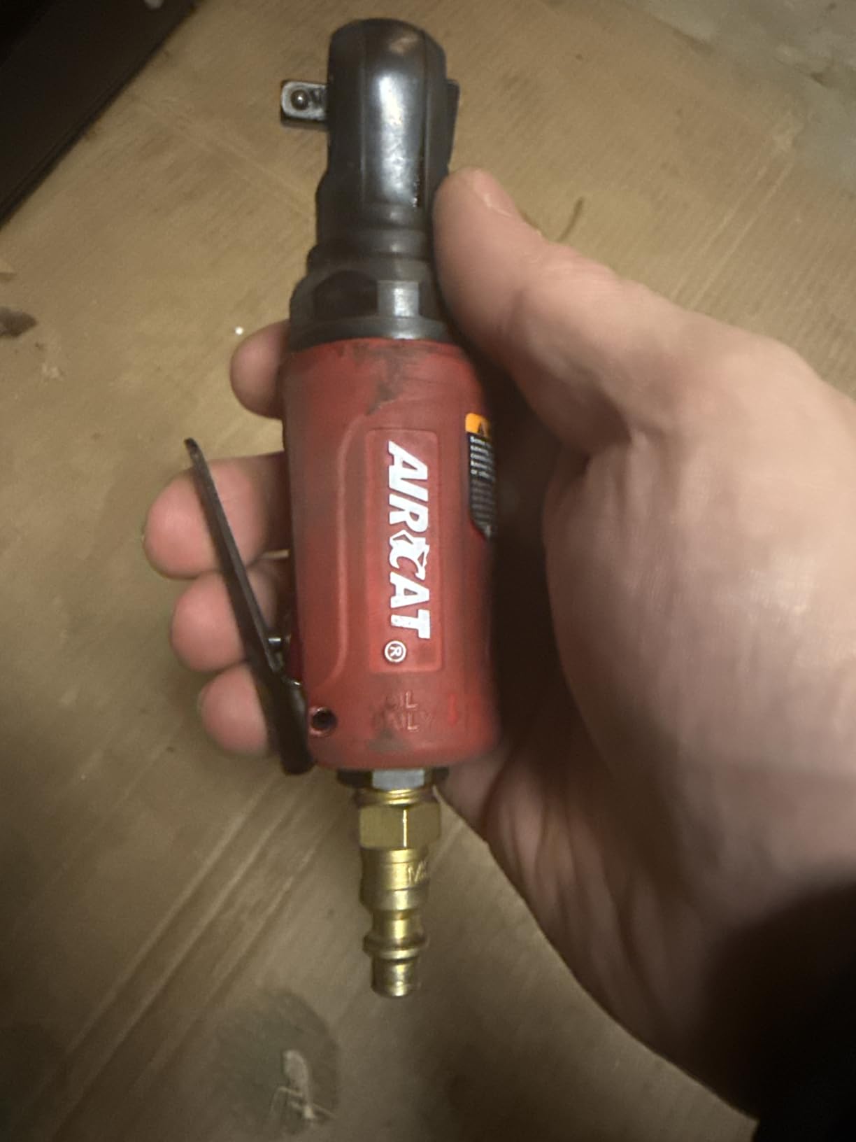 AIRCAT Pneumatic Tools 807: Mini Palm Ratchet 300 RPM, 35 ft-lbs Maximum Torque - 3/8-Inch customer photo 1