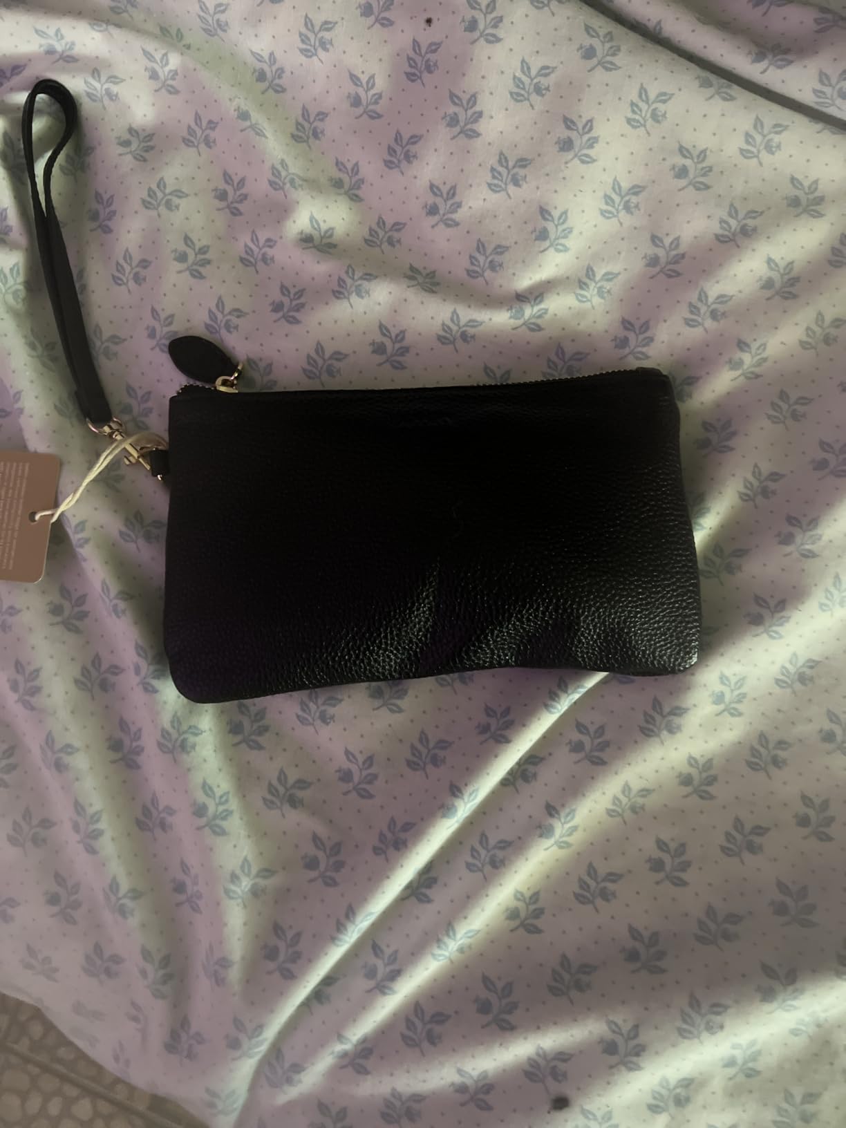 befen Genuine Leather Wristlet Clutch RFID Blocking Bag Cell Phone Purse | Cell Phone Wristlet Clutch for Women, Small Wallet Purses with RFID Blocking Card Slots customer photo 1