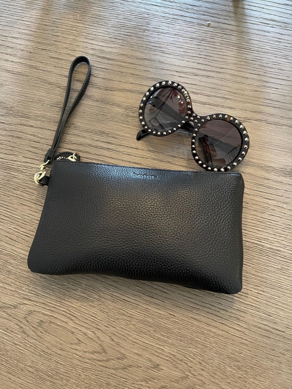 befen Genuine Leather Wristlet Clutch RFID Blocking Bag Cell Phone Purse | Cell Phone Wristlet Clutch for Women, Small Wallet Purses with RFID Blocking Card Slots customer photo 2