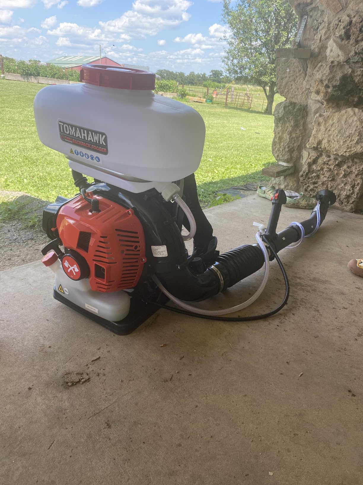 Tomahawk Power 3HP Backpack Mosquito Fogger Leaf Blower 3.7 Gallon Tank Garden Sprayer (Turbo Fogger) customer photo 1