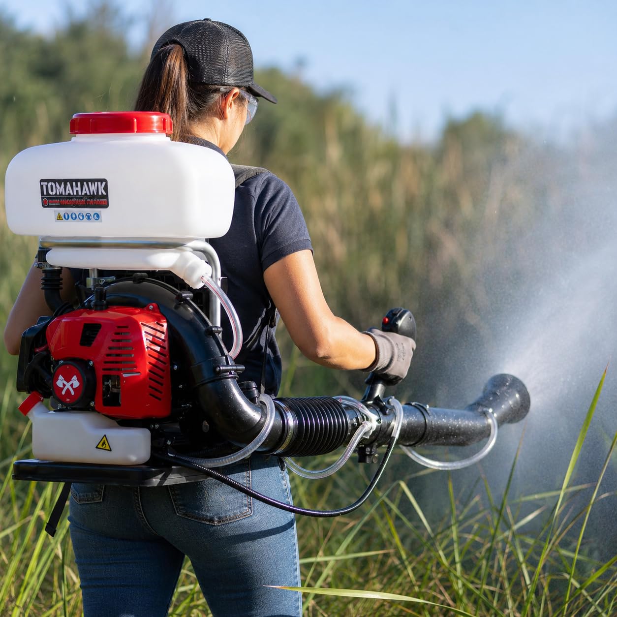 Tomahawk Power 3HP Backpack Mosquito Fogger Leaf Blower 3.7 Gallon Tank Garden Sprayer (Turbo Fogger) customer photo 2