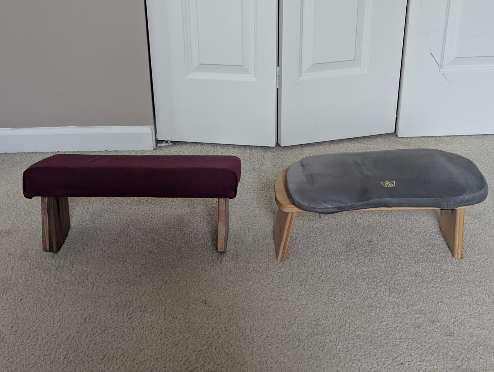 Meditation Bench (Zen Black), Seiza, Sustainable Acacia Wood with Curved Bottom Edges customer photo 2