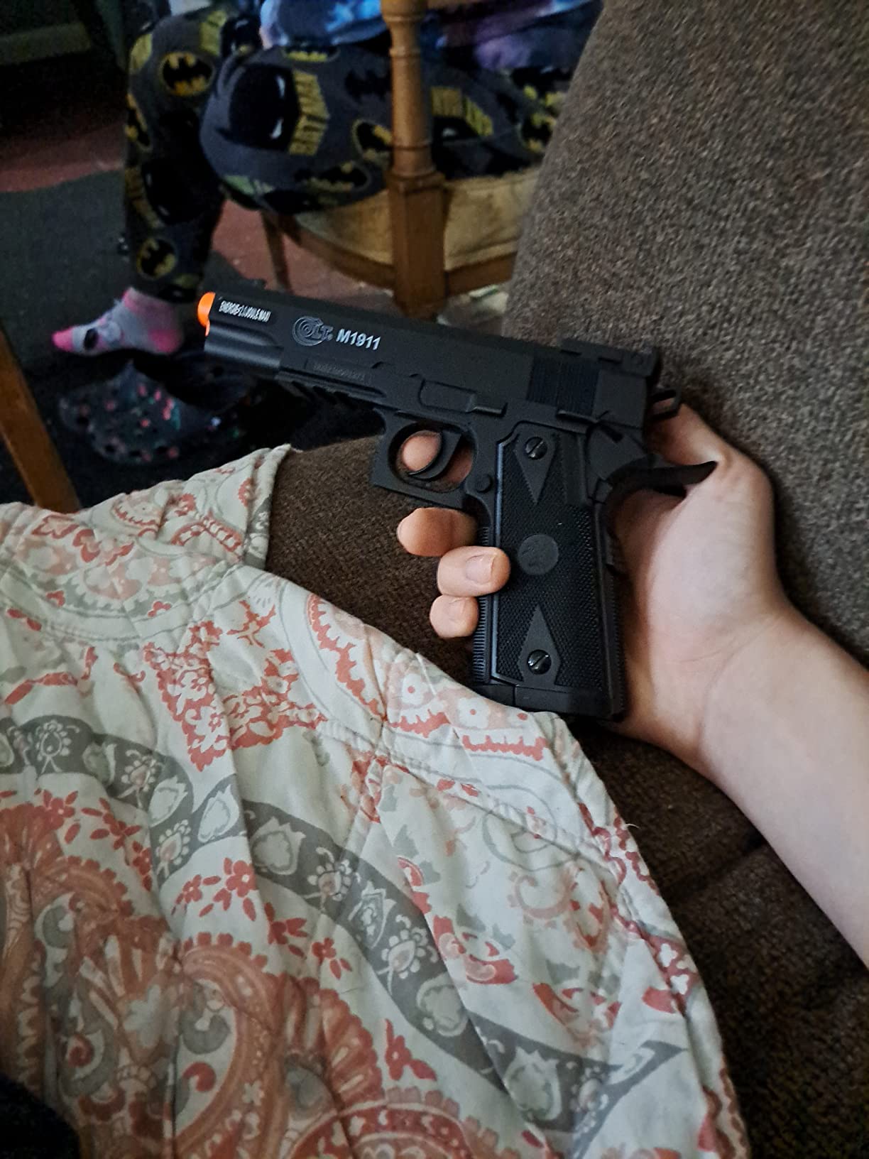 USA Colt Special Combat 1911 CO2 Powered Airsoft Pistol, Black, 400-450 FPS customer photo 2