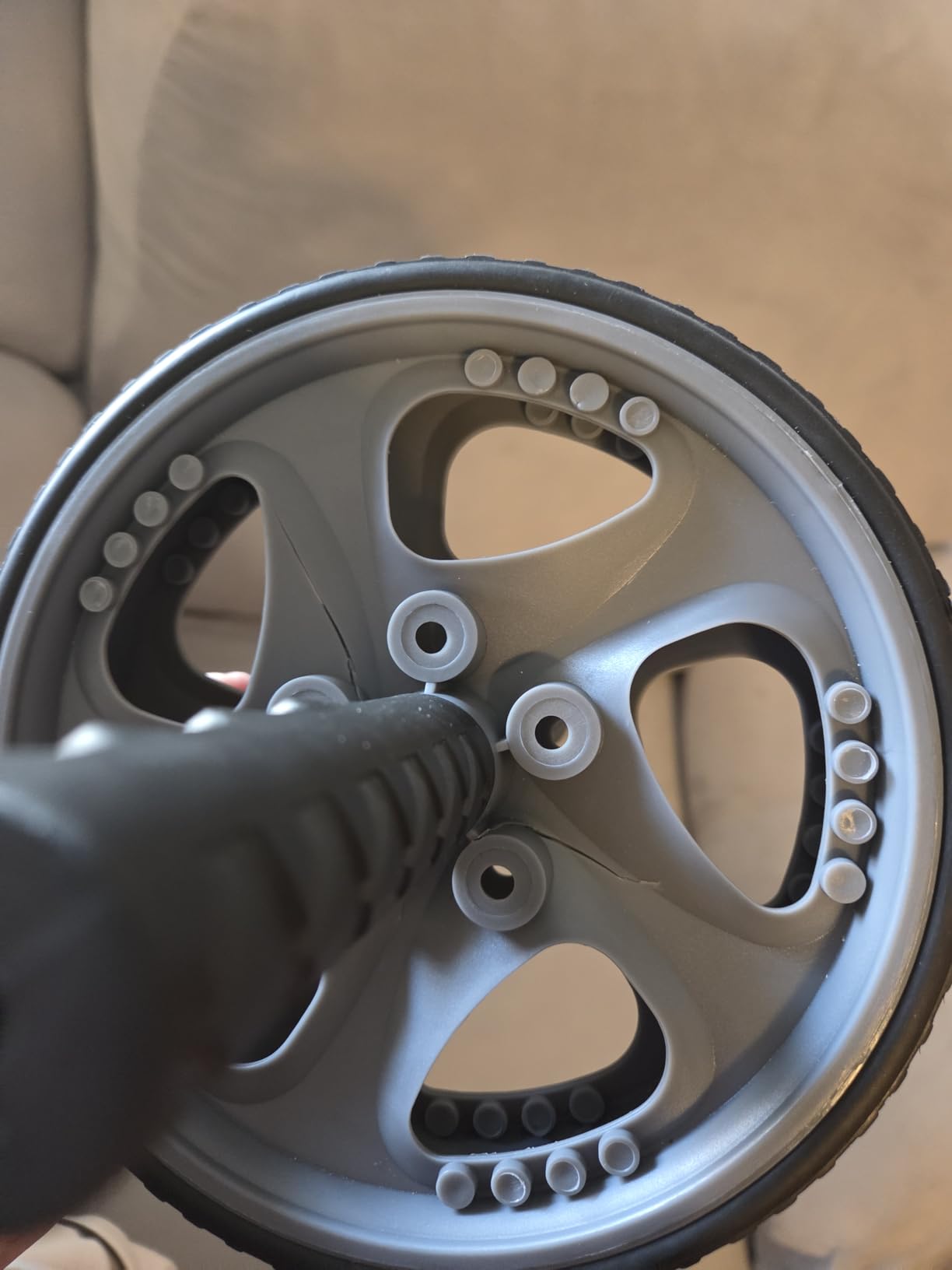 CAP Barbell Abdominal Wheel, Black/Gray customer photo 2