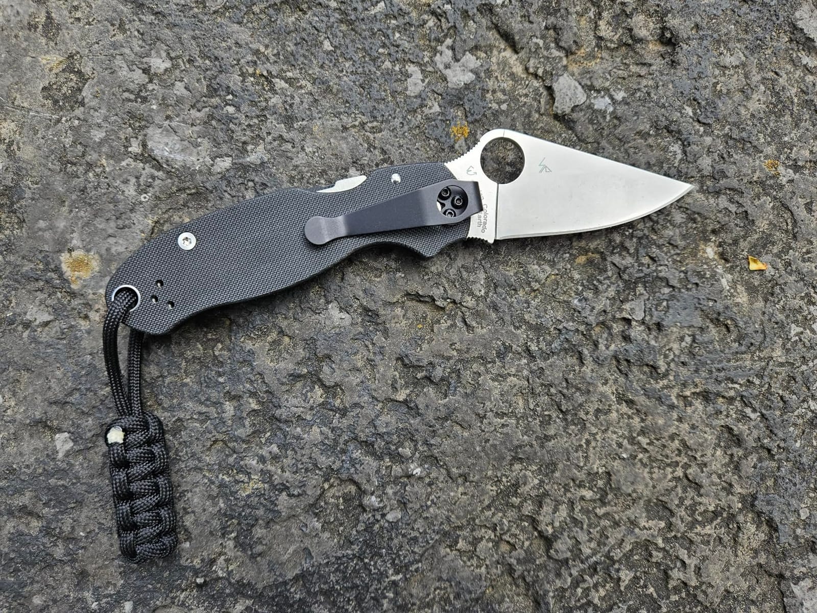 Spyderco Para 3 Folding Pocket Knife, PlainEdge, 2.93