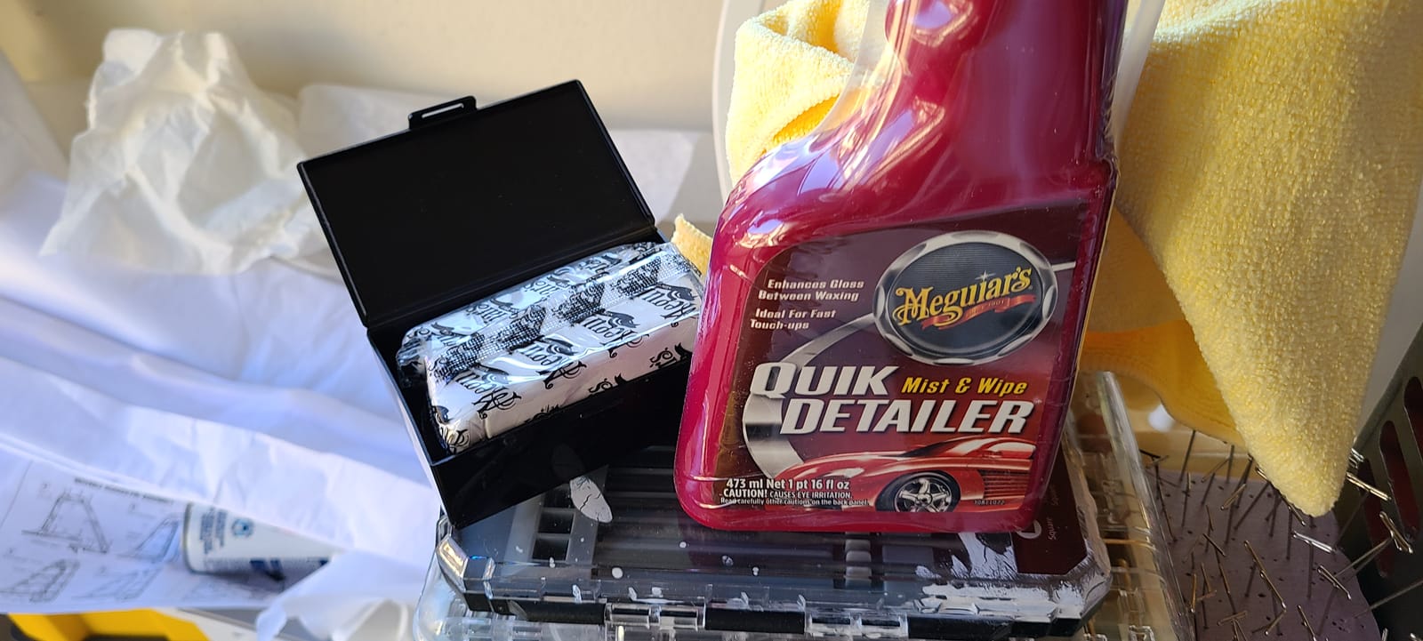 Meguiar's G10240 Smooth Surface XL Clay Kit - Includes 240 Grams of Clay Bars, Quik Detailer Spray Bottle and Microfiber Towel customer photo 1