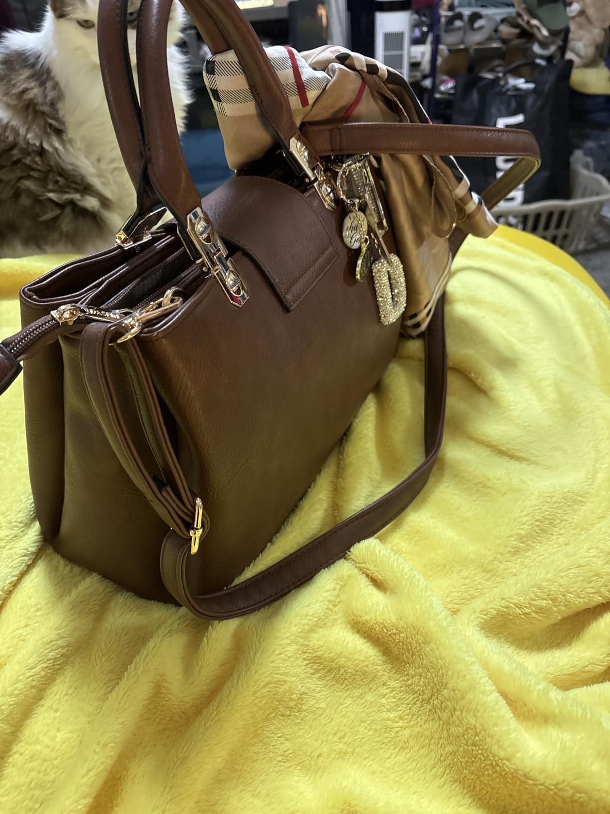 Dasein Women Satchel Handbags Top Handle Purse Medium Tote Bag Vegan Leather Shoulder Bag customer photo 2