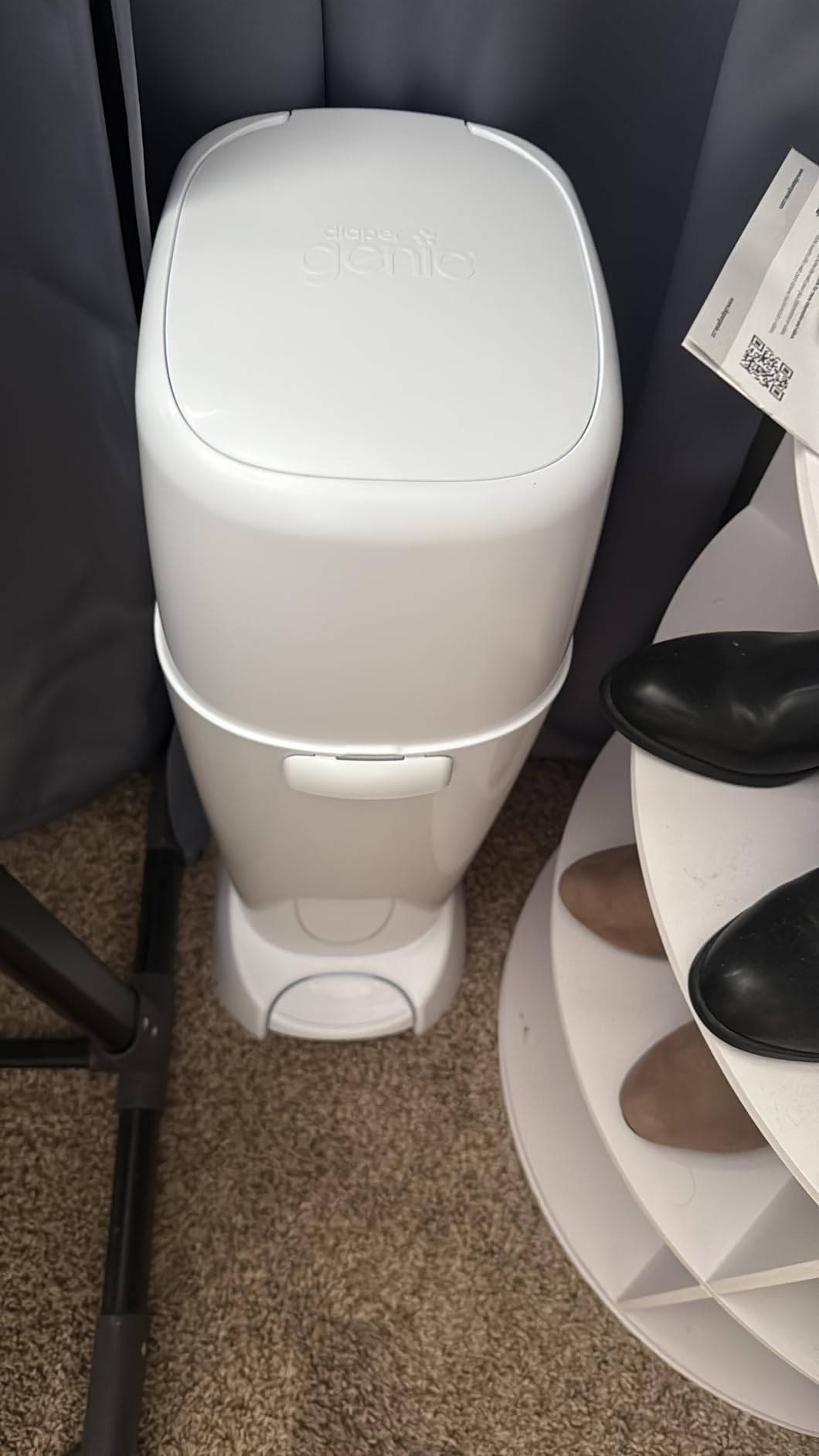 Diaper Genie Complete Diaper Pail (White) - Includes 1 Refill (Holds 270 Newborn Diapers) & 1 Carbon Filter customer photo 2