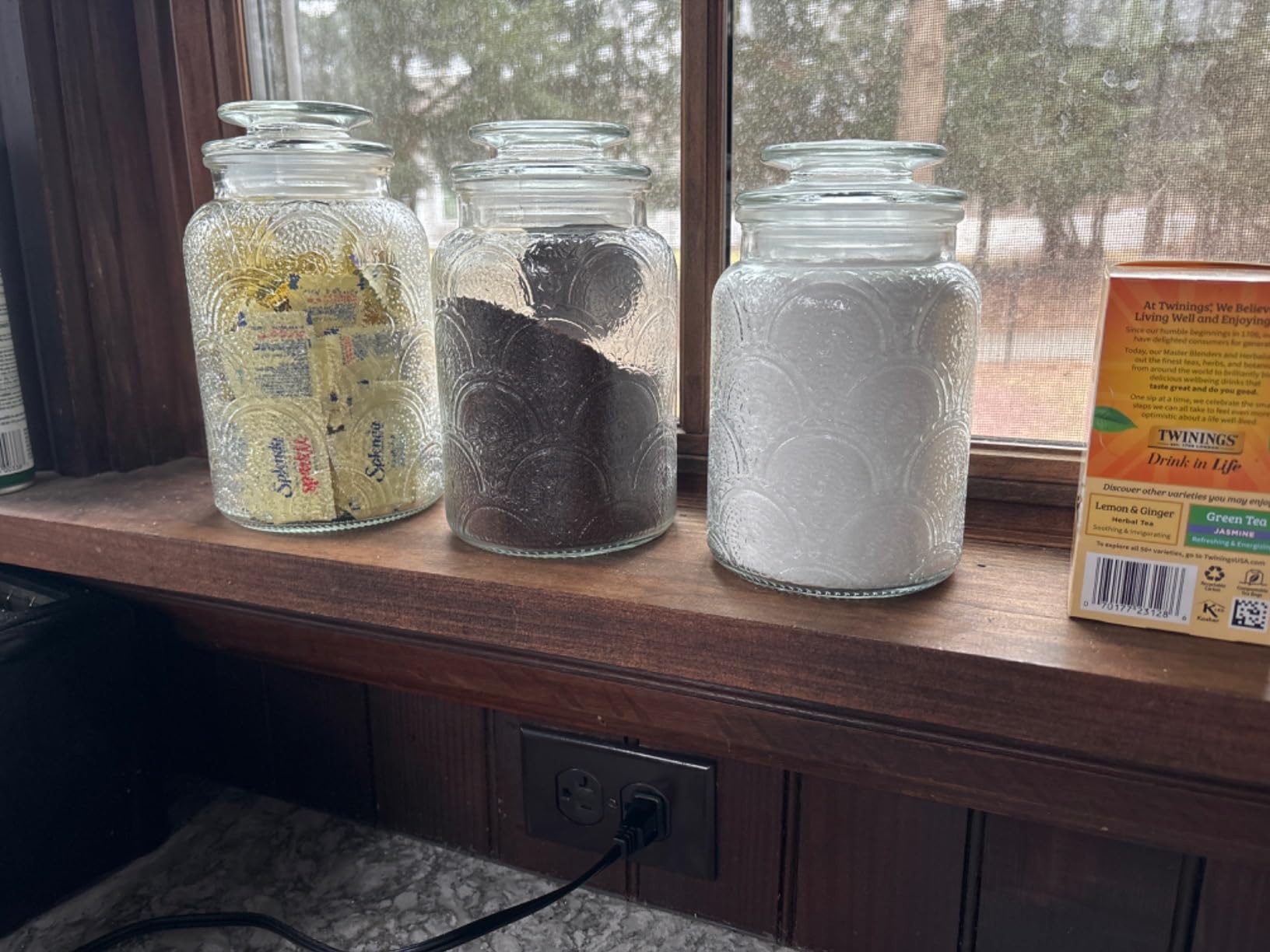 Style Setter Canister Set 3-Piece Glass Jars in 34oz, 44oz & 54oz Retro Design Lids for Cookies, Candy, Coffee, Flour, Sugar, Rice, Pasta, Cereal & More customer photo 2