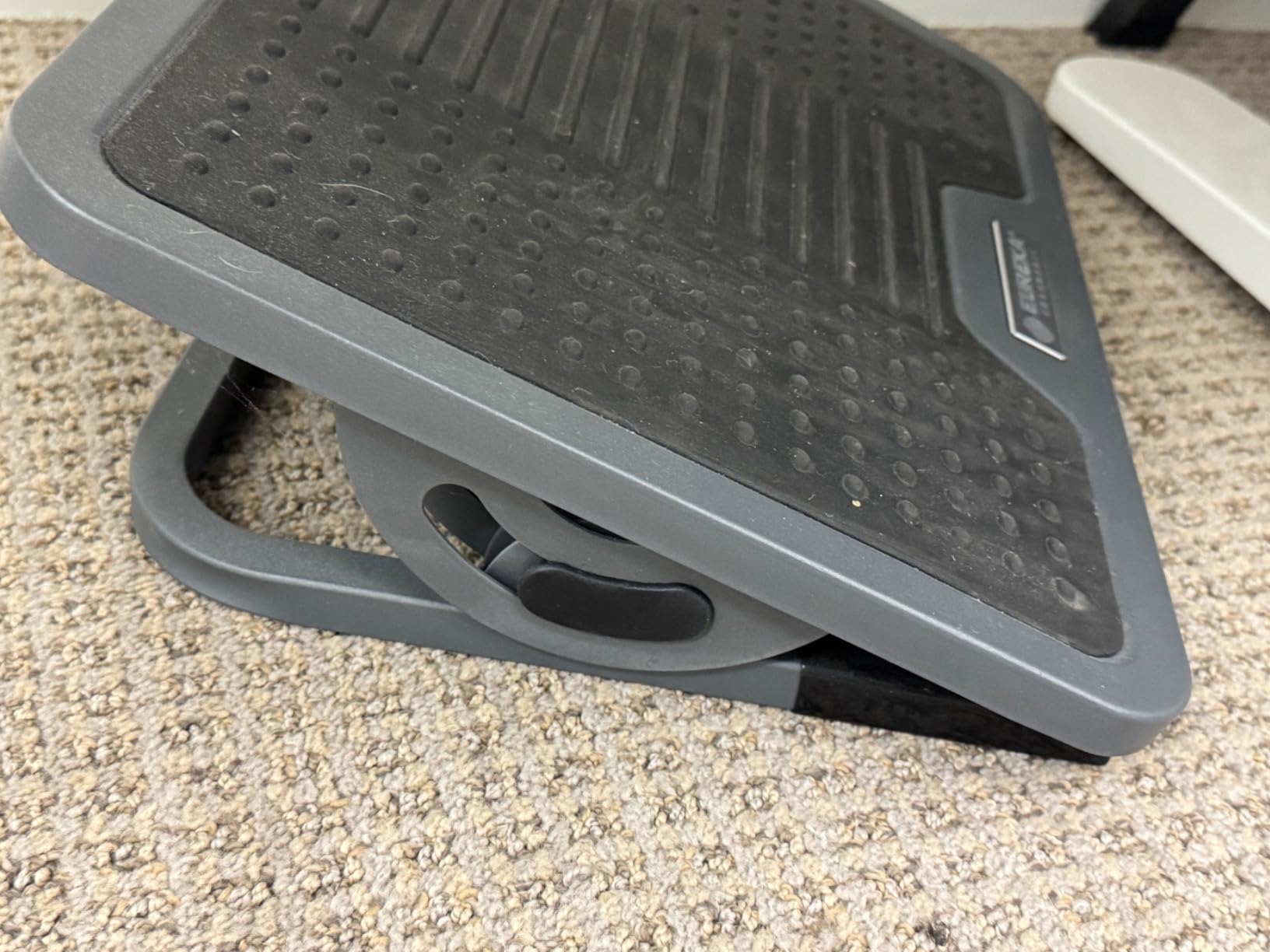 EUREKA ERGONOMIC Tilt Adjustable Footrest, Foot Rest for Under Desk at Work with Massage Surface, Office Foot Rest Under Desk with 20 Degree Tilt No Locking, Metal Frame customer photo 1