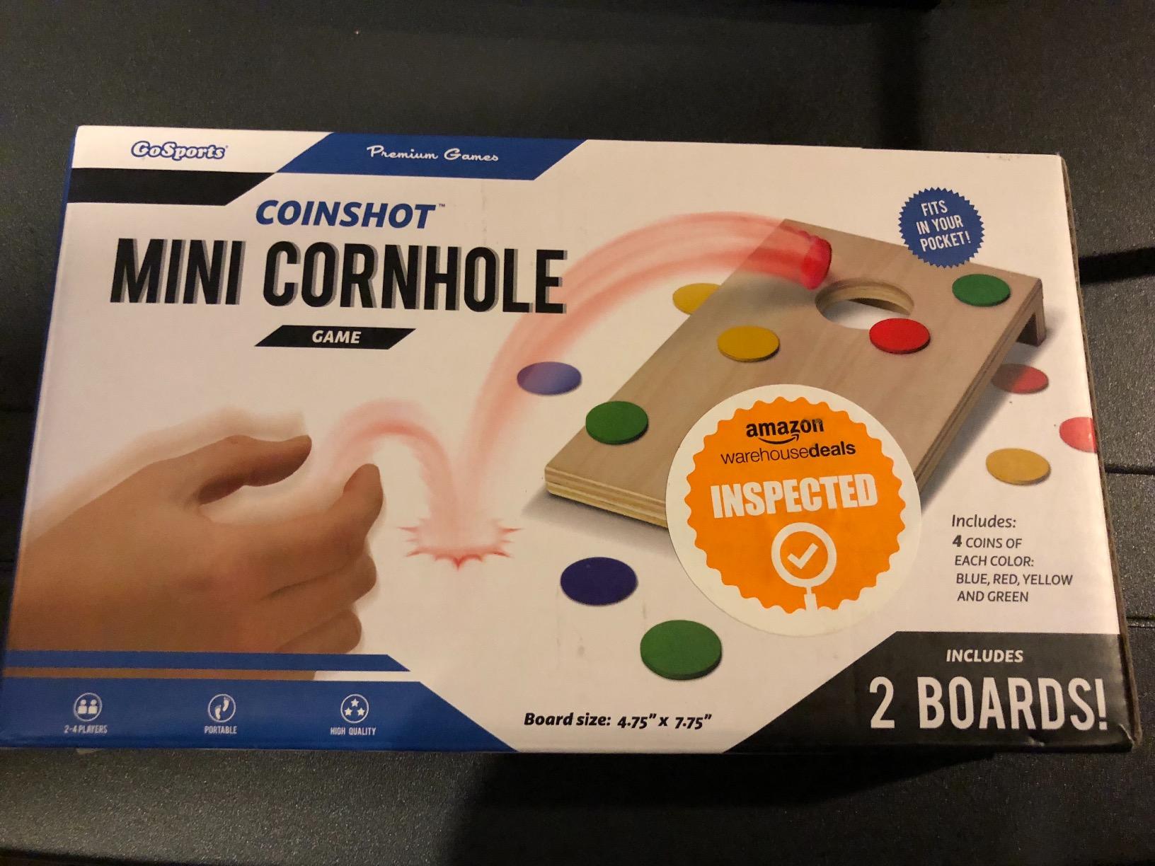 GoSports Coinshot Mini Tabletop Cornhole Game Set customer photo 1