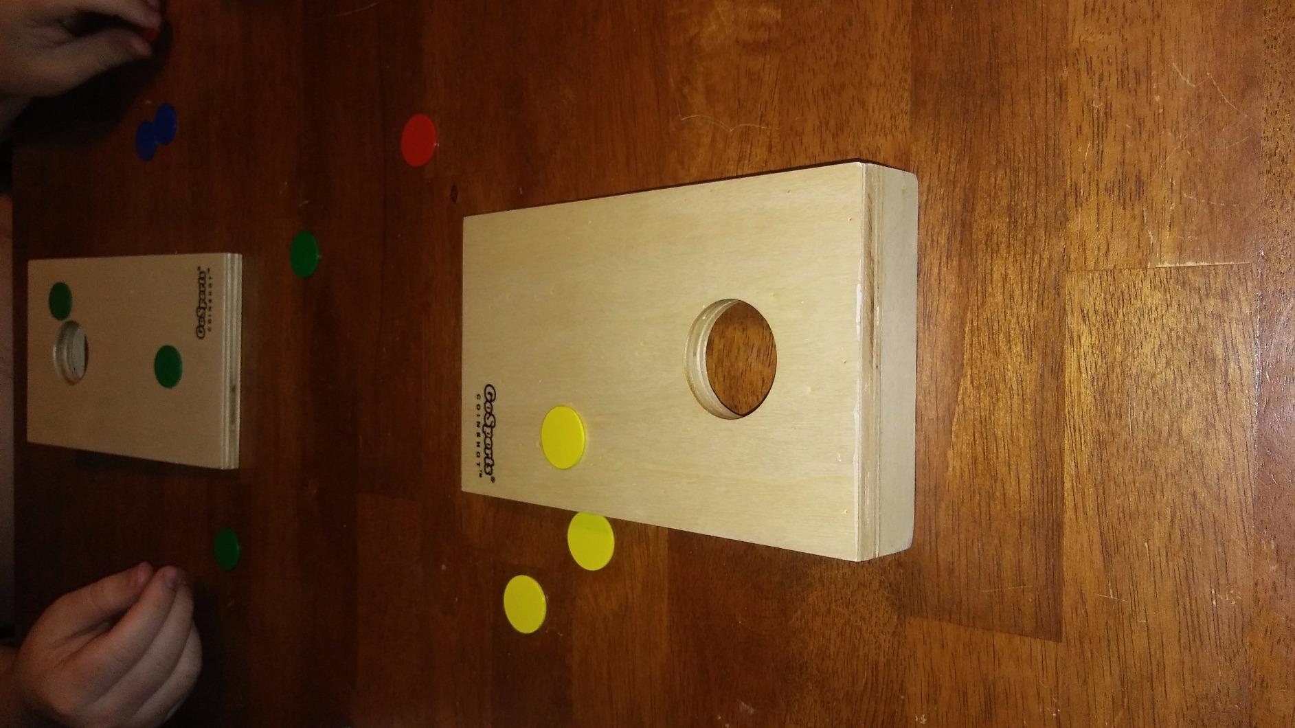 GoSports Coinshot Mini Tabletop Cornhole Game Set customer photo 2