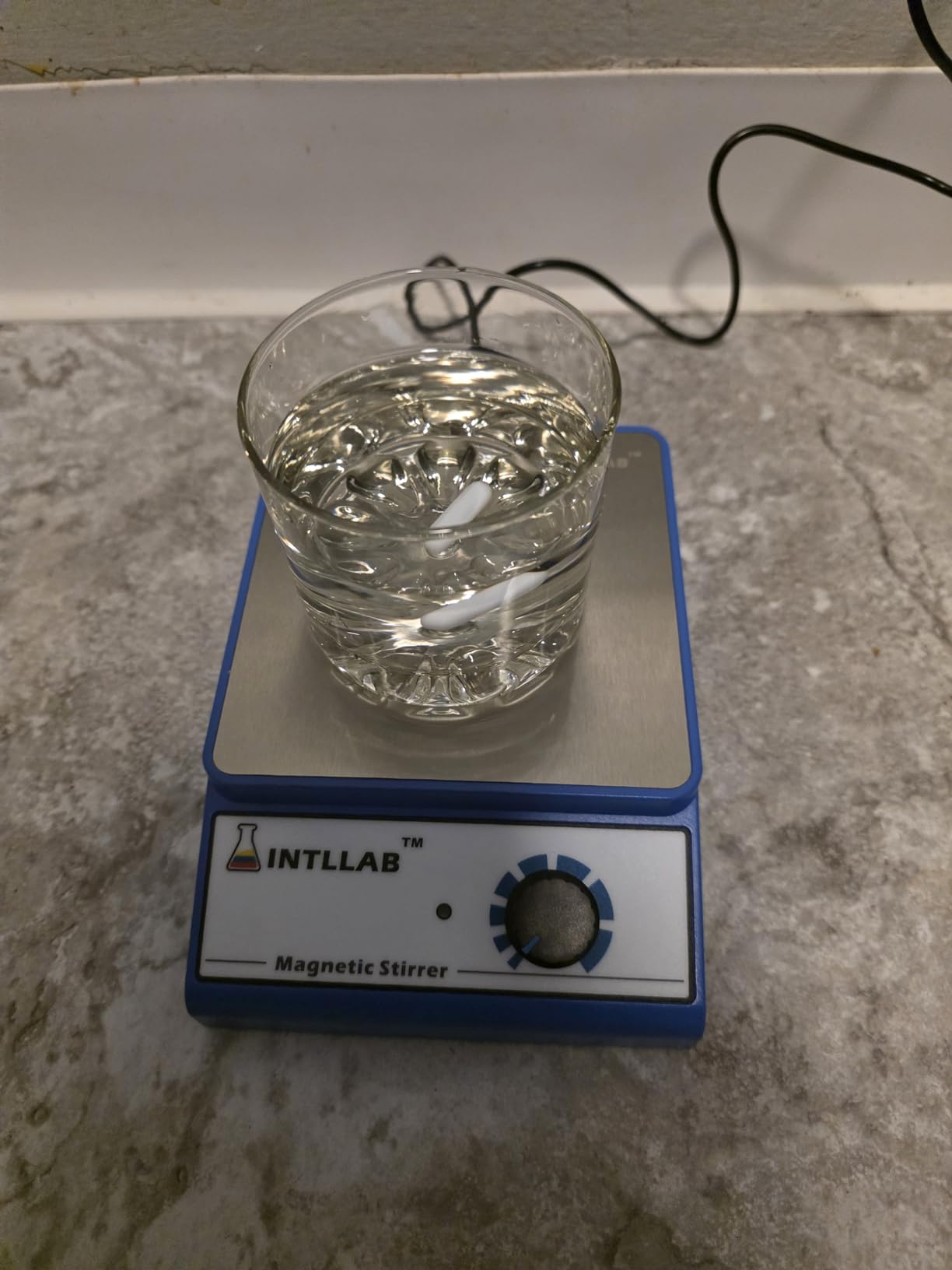 INTLLAB Magnetic Stirrer Stainless Steel Magnetic Mixer with stir bar (No Heating) Max Stirring Capacity: 3000ml customer photo 2