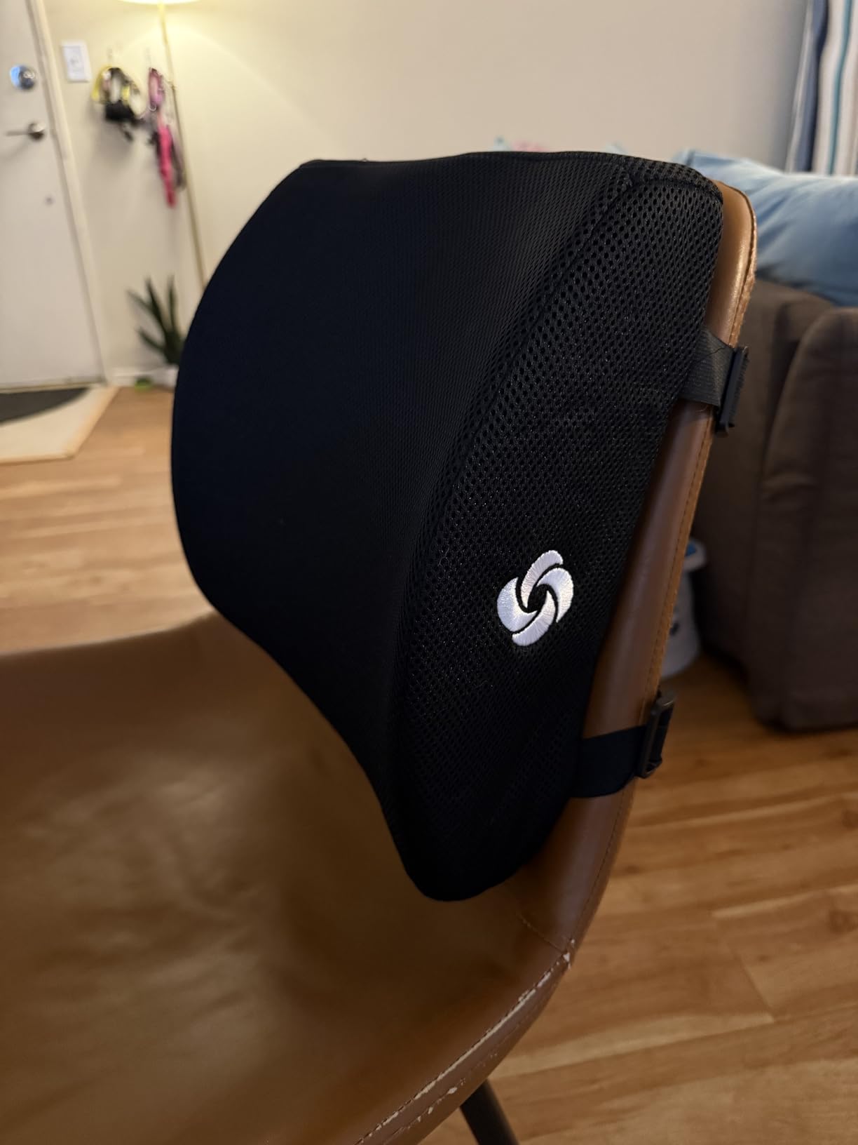 Samsonite Lumbar Support Pillow for Office Chair, Lower Back Support for Car, Back Pillow Desk Chair Cushion with Memory Foam, Improved Posture Backrest customer photo 2