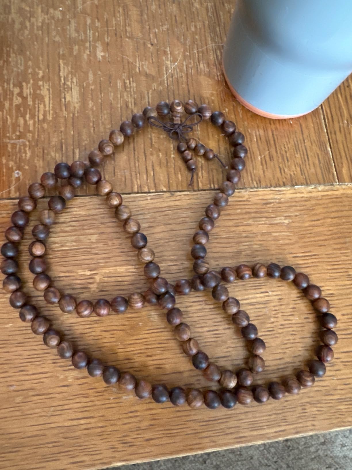 Mala Beads Bracelet 108 8mm Prayer Meditation Sandalwood Elastic customer photo 2